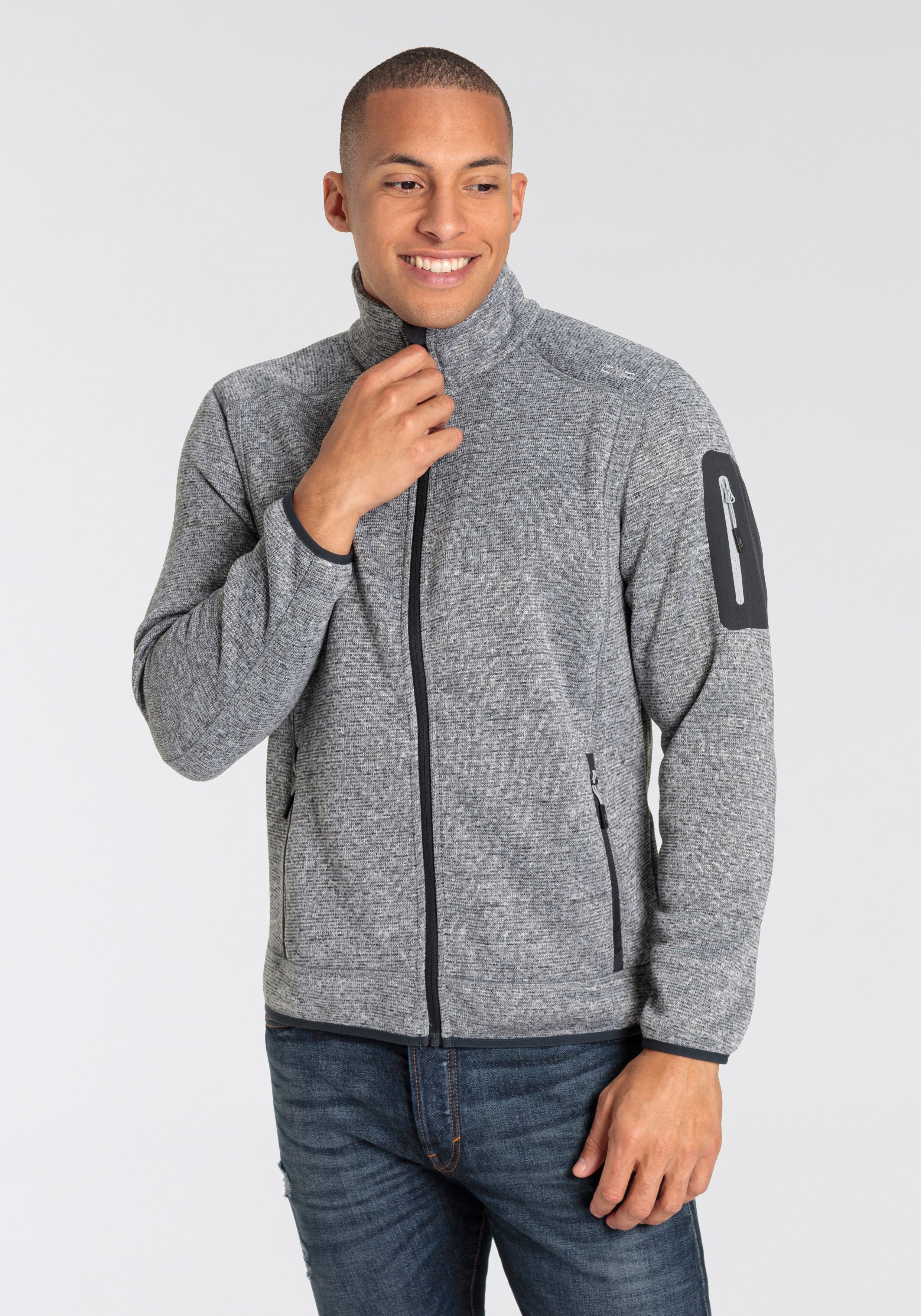 Strickfleecejacke
