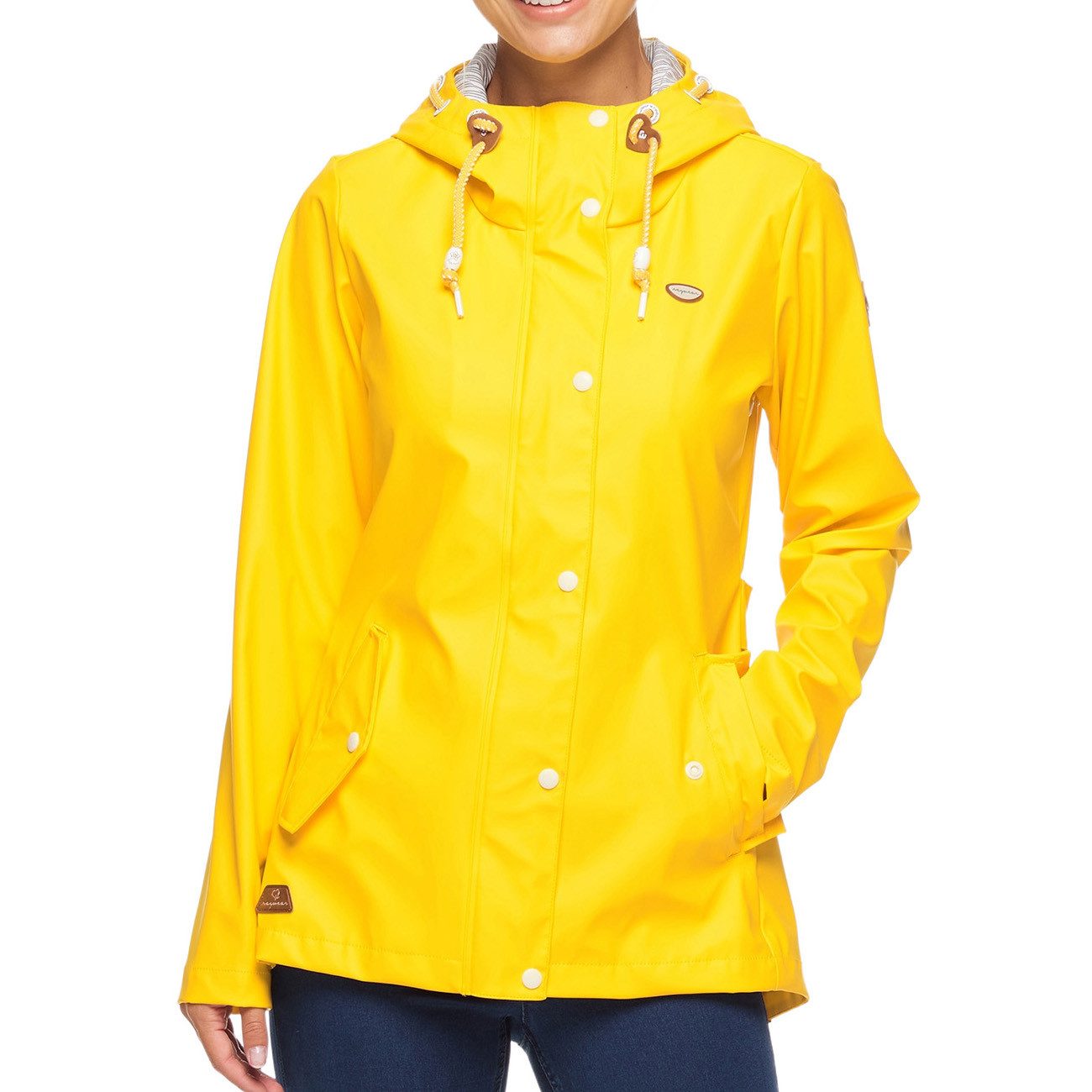 Ragwear Allwetterjacke Ragwear Marge Rain Jacket Damen Yellow