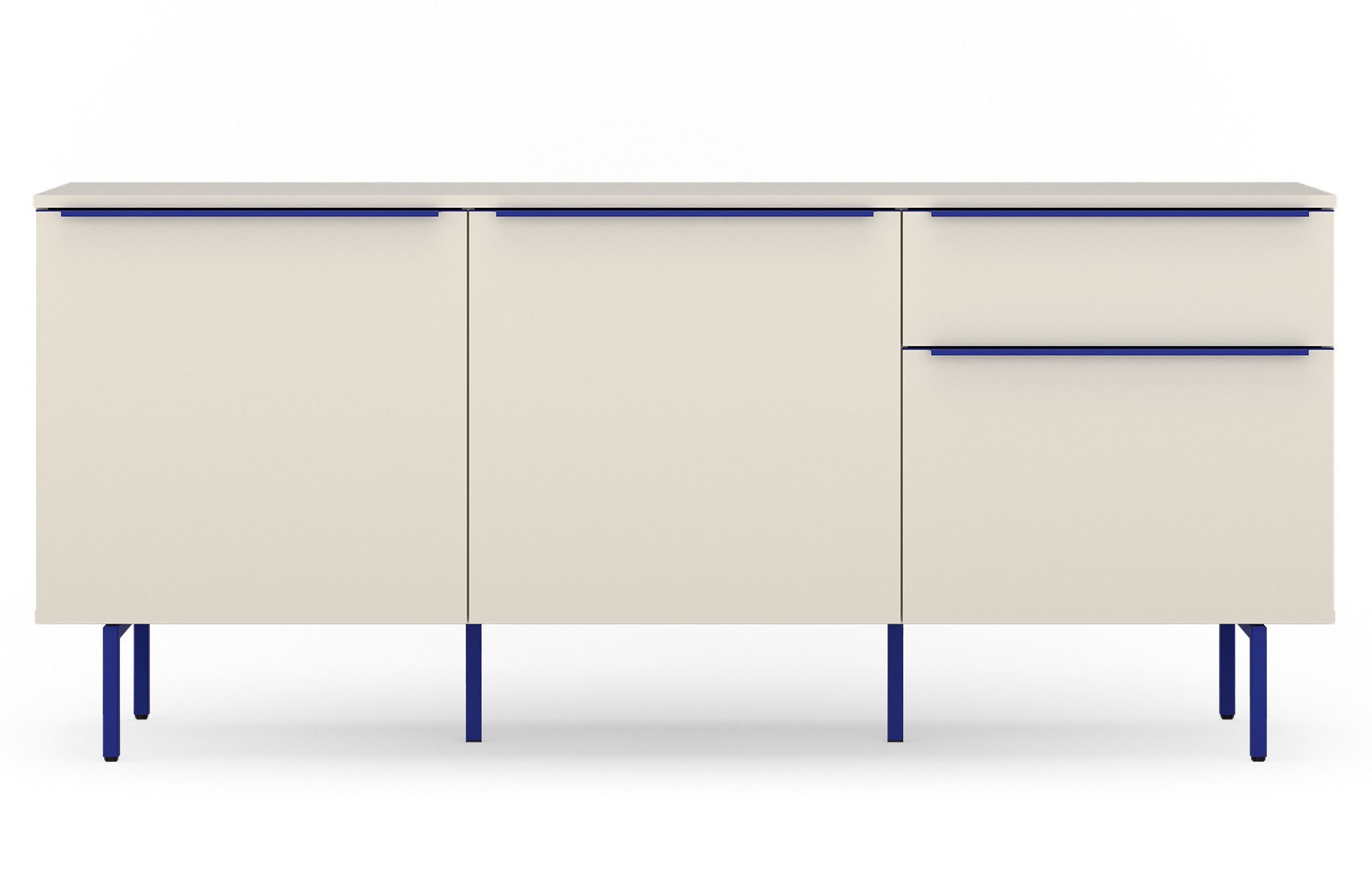 TOM TAILOR HOME Sideboard COLOR PUZZLE Low cabinet 04 – 1 Schublade und 3 Türen, Breite 1650 mm – Stauraum mit besonderen Farbkick