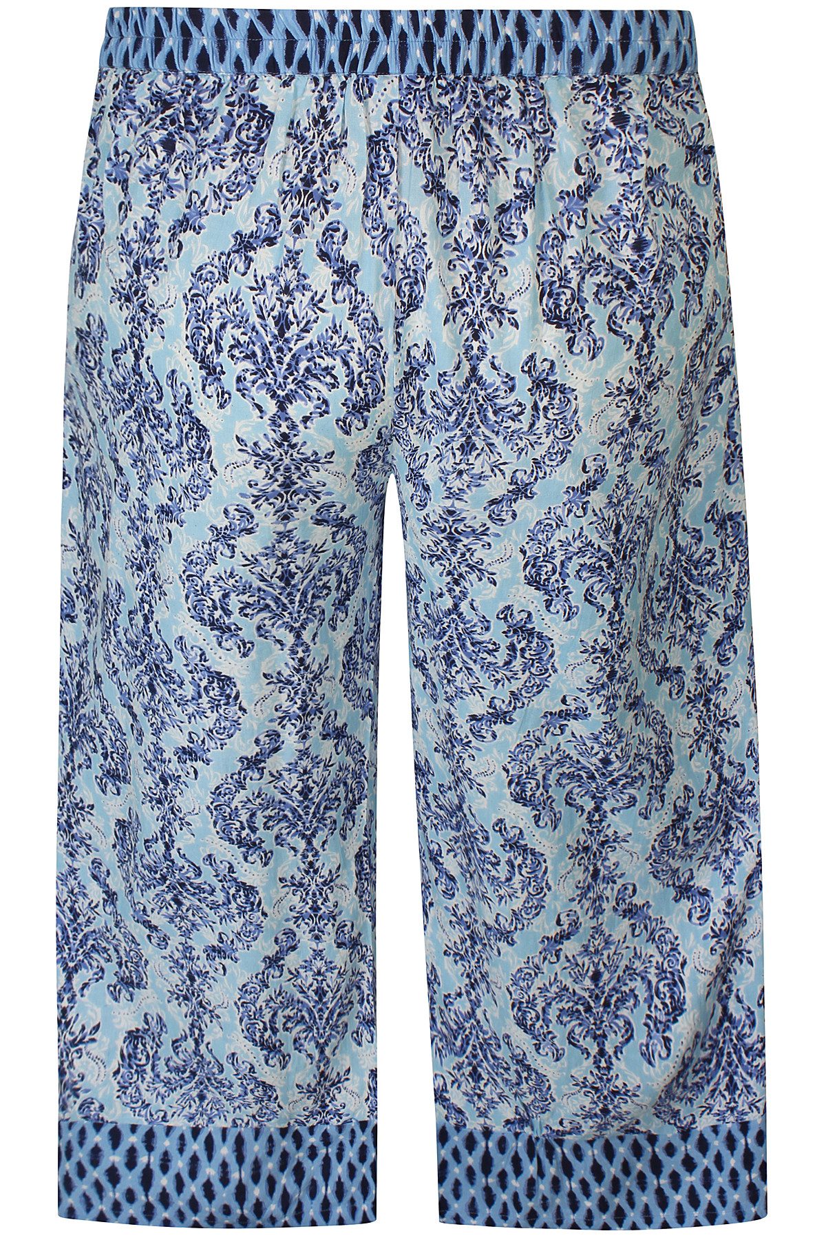Zhenzi 7/8-Hose Viskose 7/8 Hose Lucy blue mit Print Gummibund elastisch günstig online kaufen