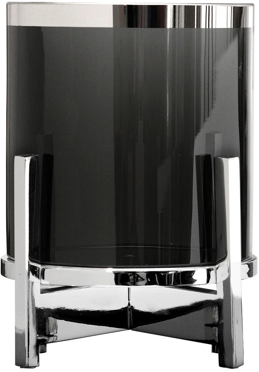 Fink Windlicht CHARLES, mit Glaszylinder und Platinumrand (1 St), macht auch als Vase eine gute Figur