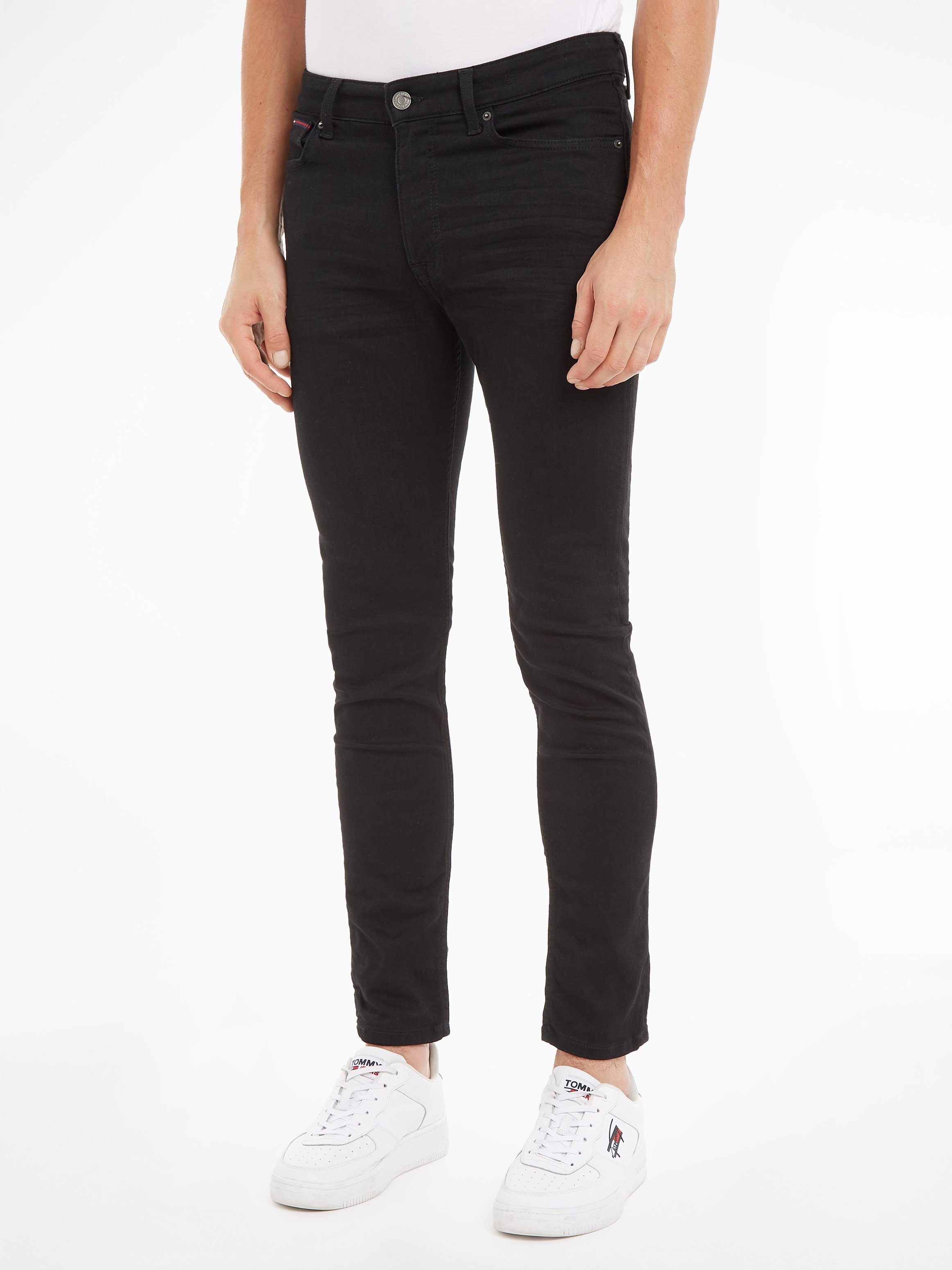 Tommy Jeans Skinny-fit-Jeans SIMON SKNY BG3384 in modischen Waschungen New Black Stretch