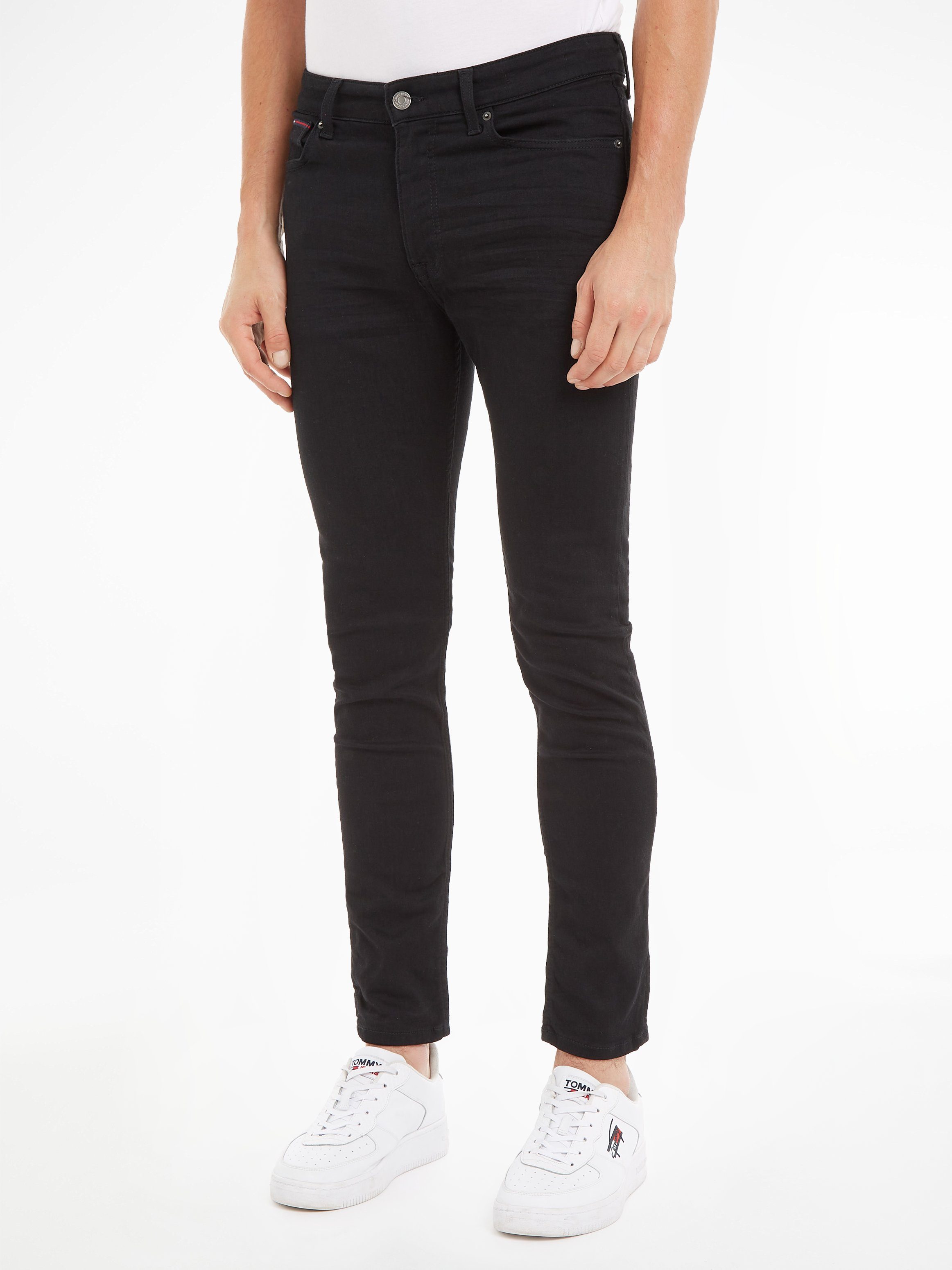 SKNY BG3384 New Stretch modischen Waschungen in Skinny-fit-Jeans Jeans Black SIMON Tommy