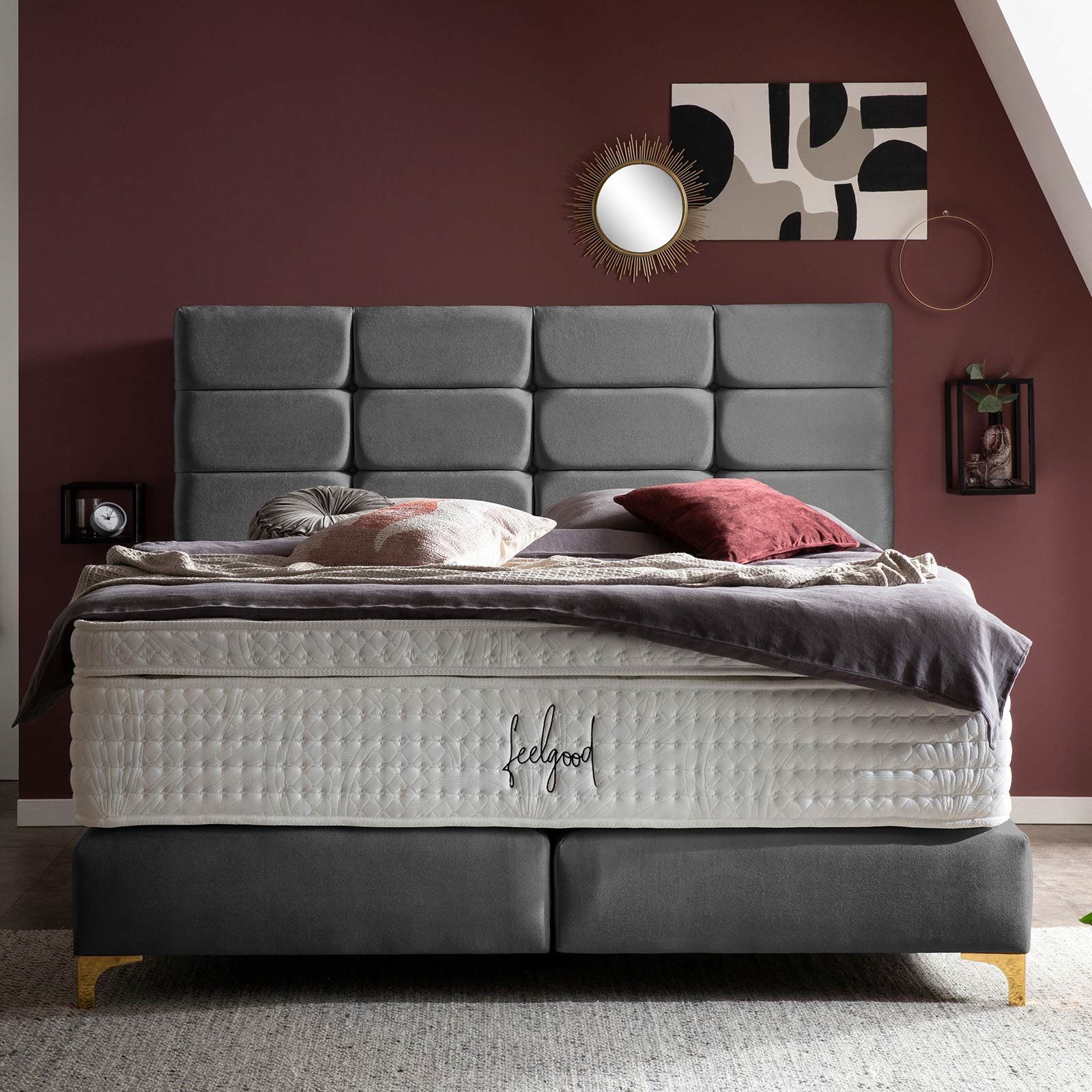 BettCo Boxspringbett Kansas (160 x 200 günstig online kaufen