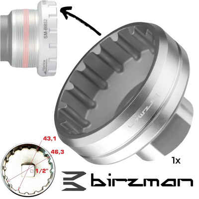 Birzman Fahrrad-Montageständer Birzman BB Innenlagerschlüssel Tretlager Nuss für Hollowtech II