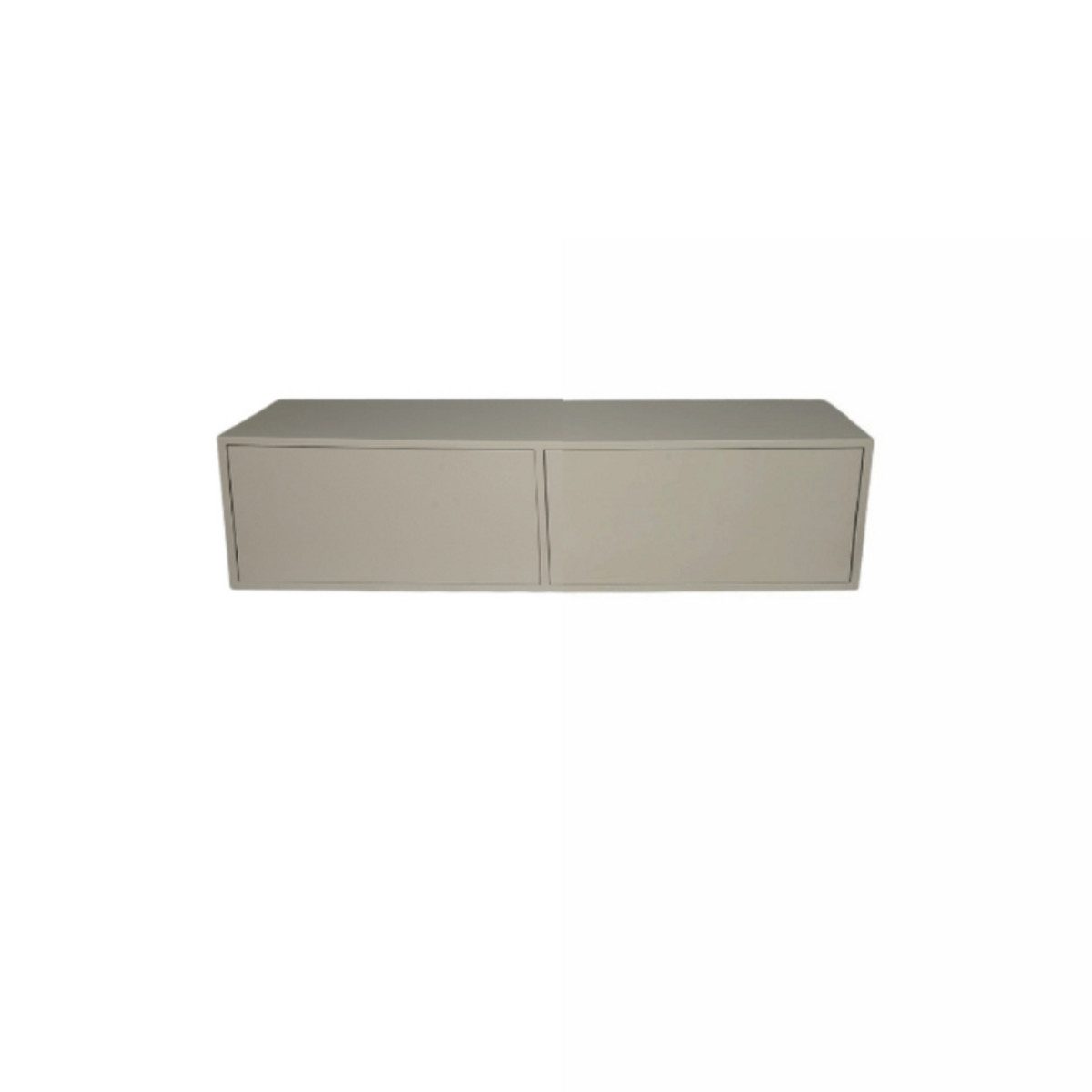 Villa Möbel TV-Board Quantum (TV Möbel, 1 St., 1 St. TV Möbel), Mangoholz Sideboard sandfarben schwebend mit Push-to-Open