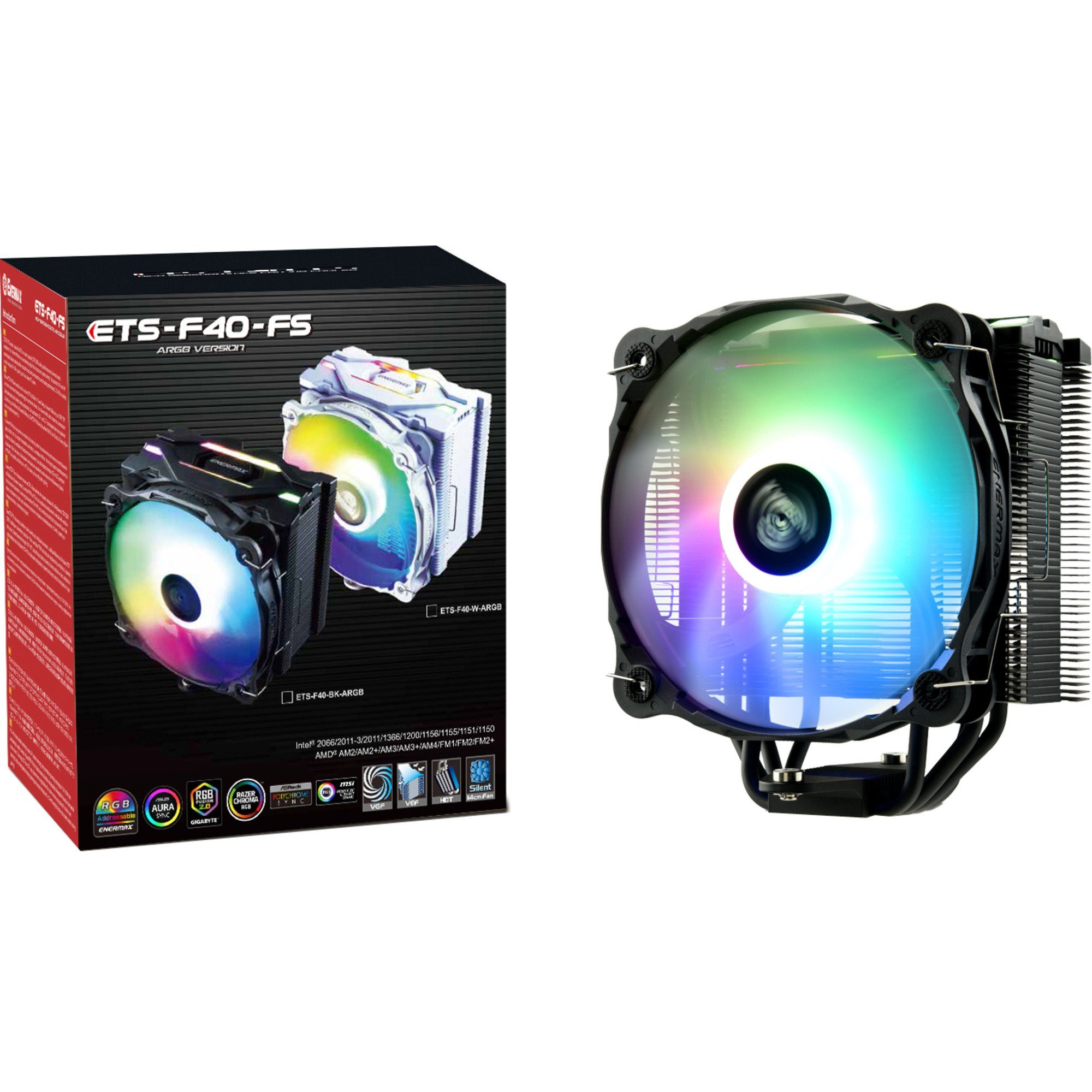 CPU Kühler Enermax ETS-F40-FS-BK-ARGB, CPU-Kühler, (ARGB