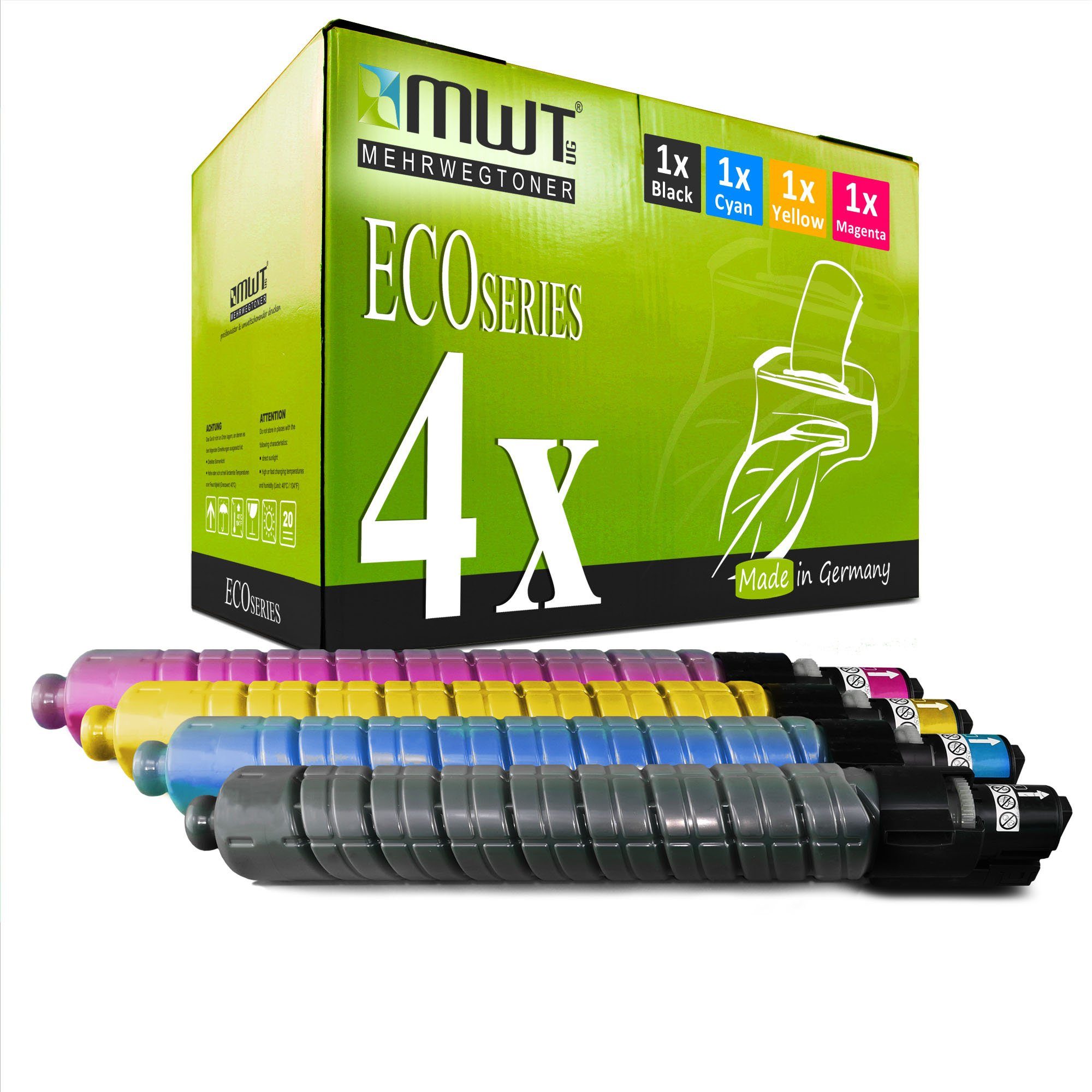 Mehrwegtoner 2000 im MP 4er 3000 Toner Ricoh für 2500 C Set Tonerkartusche