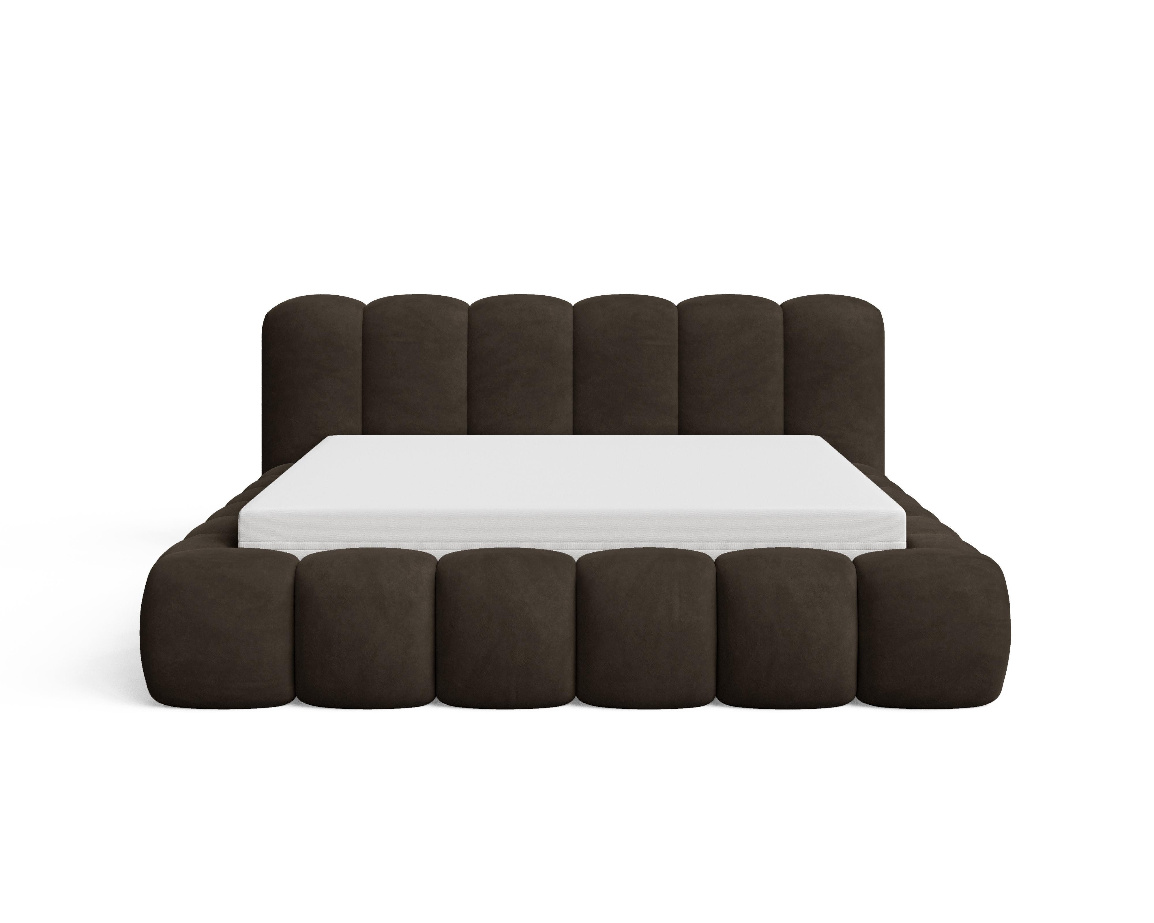 Chilly Möbel Polsterbett Samt Stoff mit Stauraum und Hubfunktion Metallrahmen (Boxbett ohne Matratze in vielen Farben, 140x200 160x200 180x200 200x200cm), gepol – Bild 5 von 5