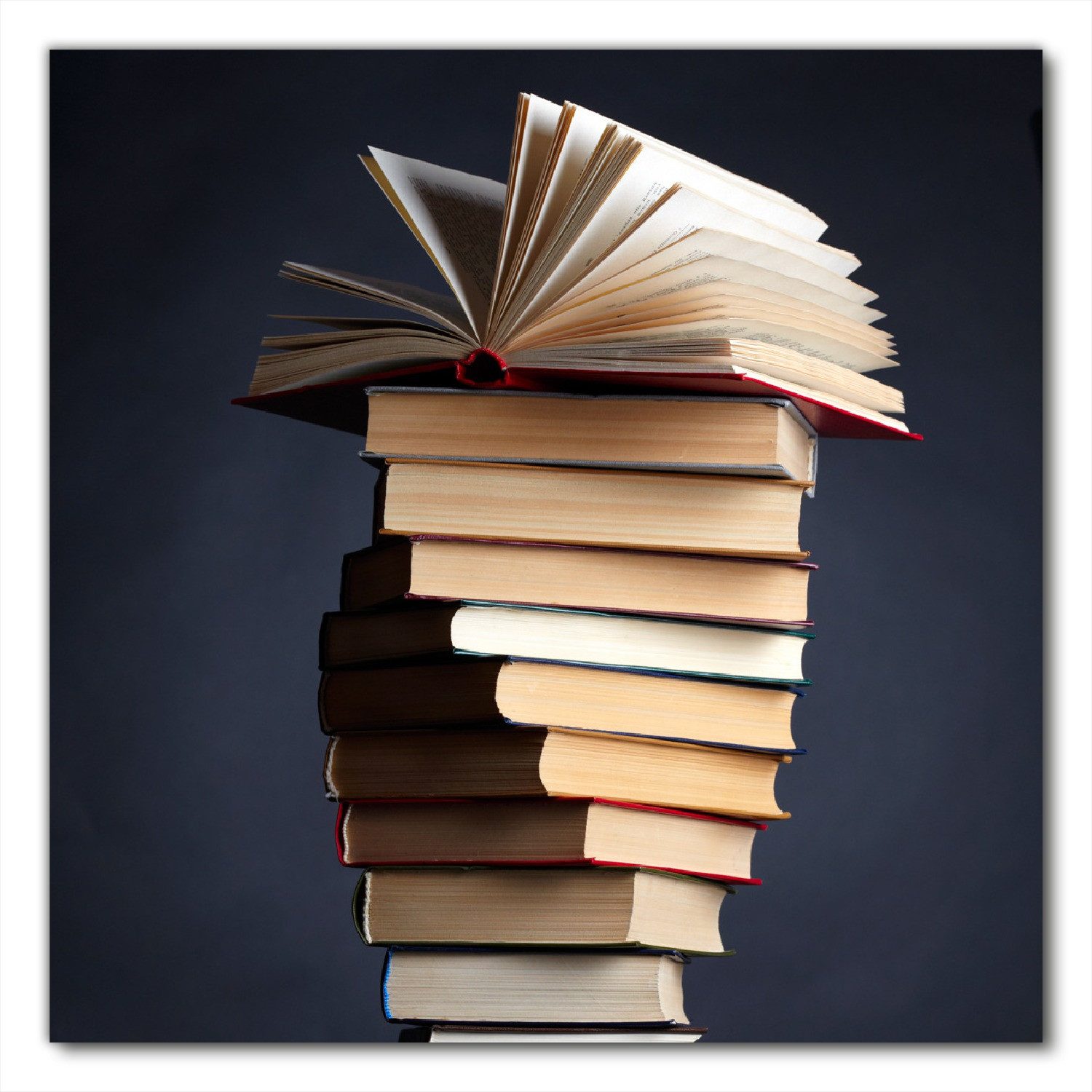 Wallario Möbelfolie Bücherstapel