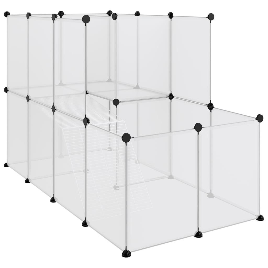 Kleintierkäfig Kleintierkäfig Transparent 142x74x93 cm Kunststoff Polypropylen und St