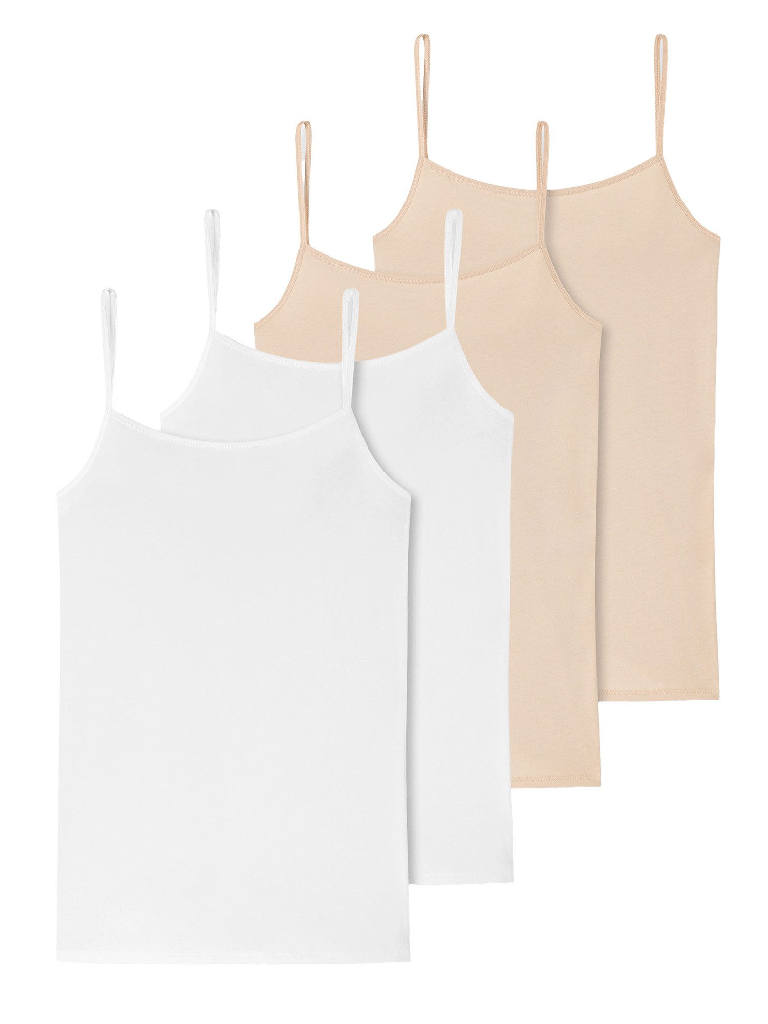 Schiesser Spaghettitop 95/5 Organic Cotton (4-tlg) günstig online kaufen