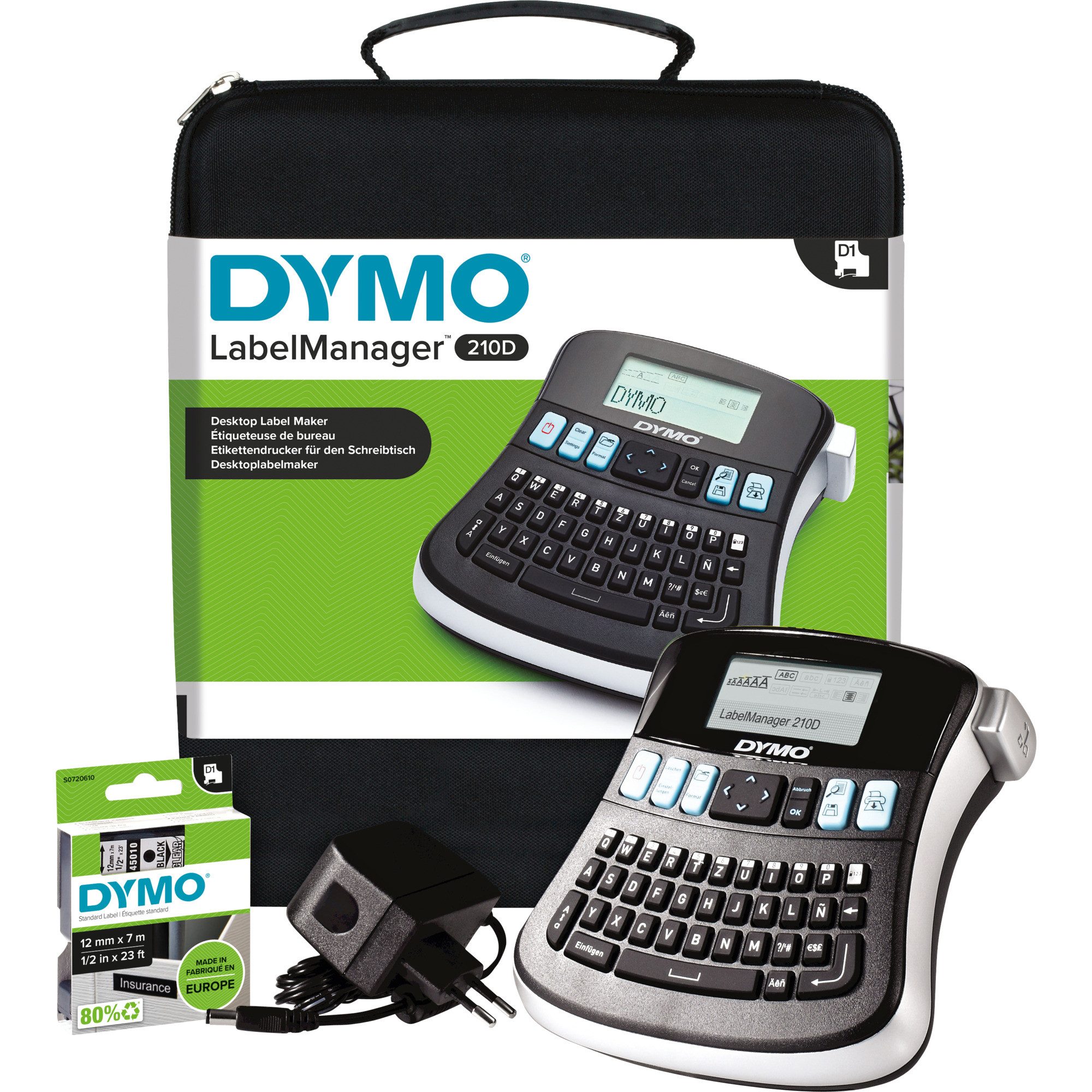 DYMO Dymo LabelManager 210D+ im Koffer, Etikettendrucker