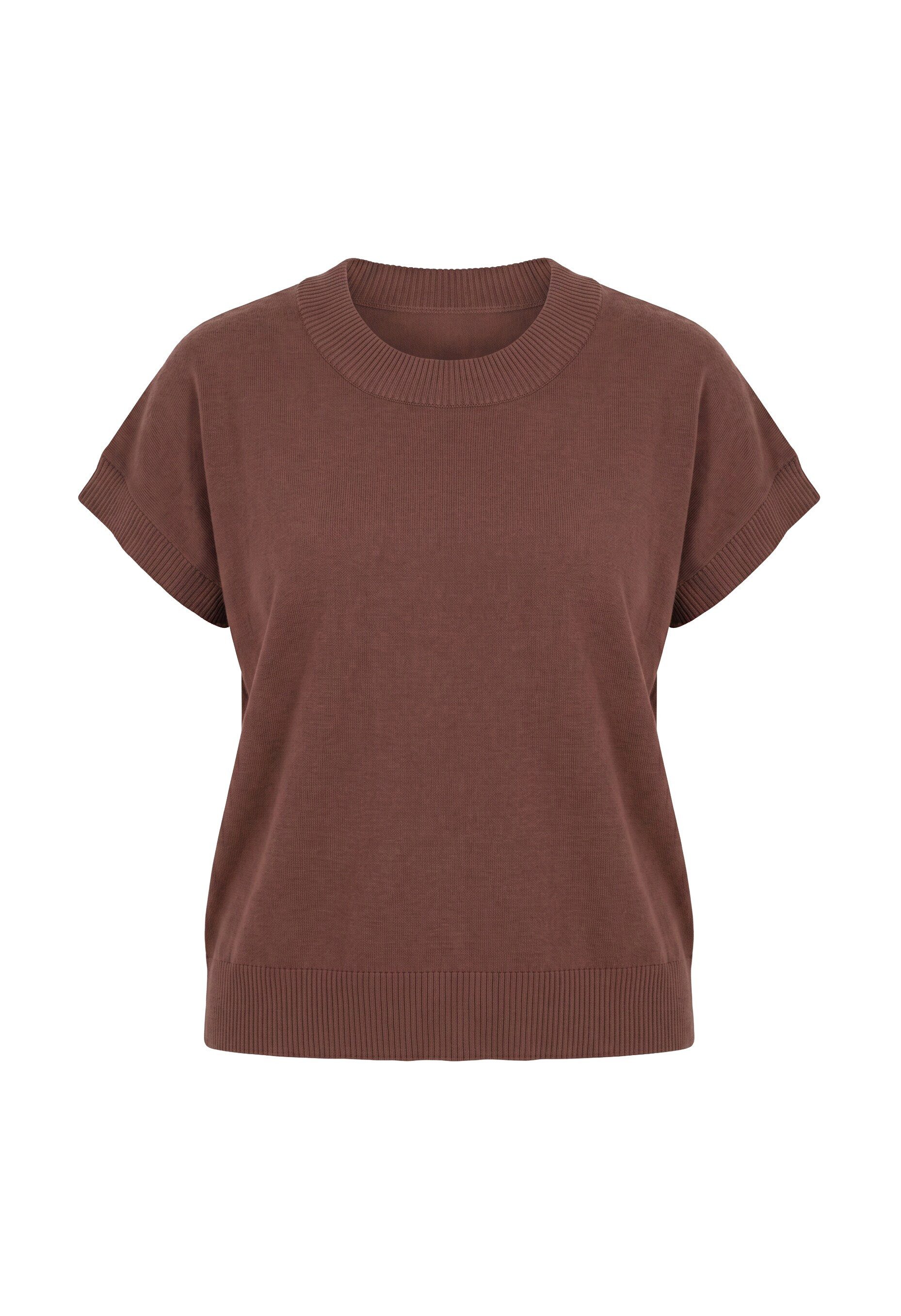 MIAMODA Pullunder Pullunder Loose Fit breite Rippbündchen