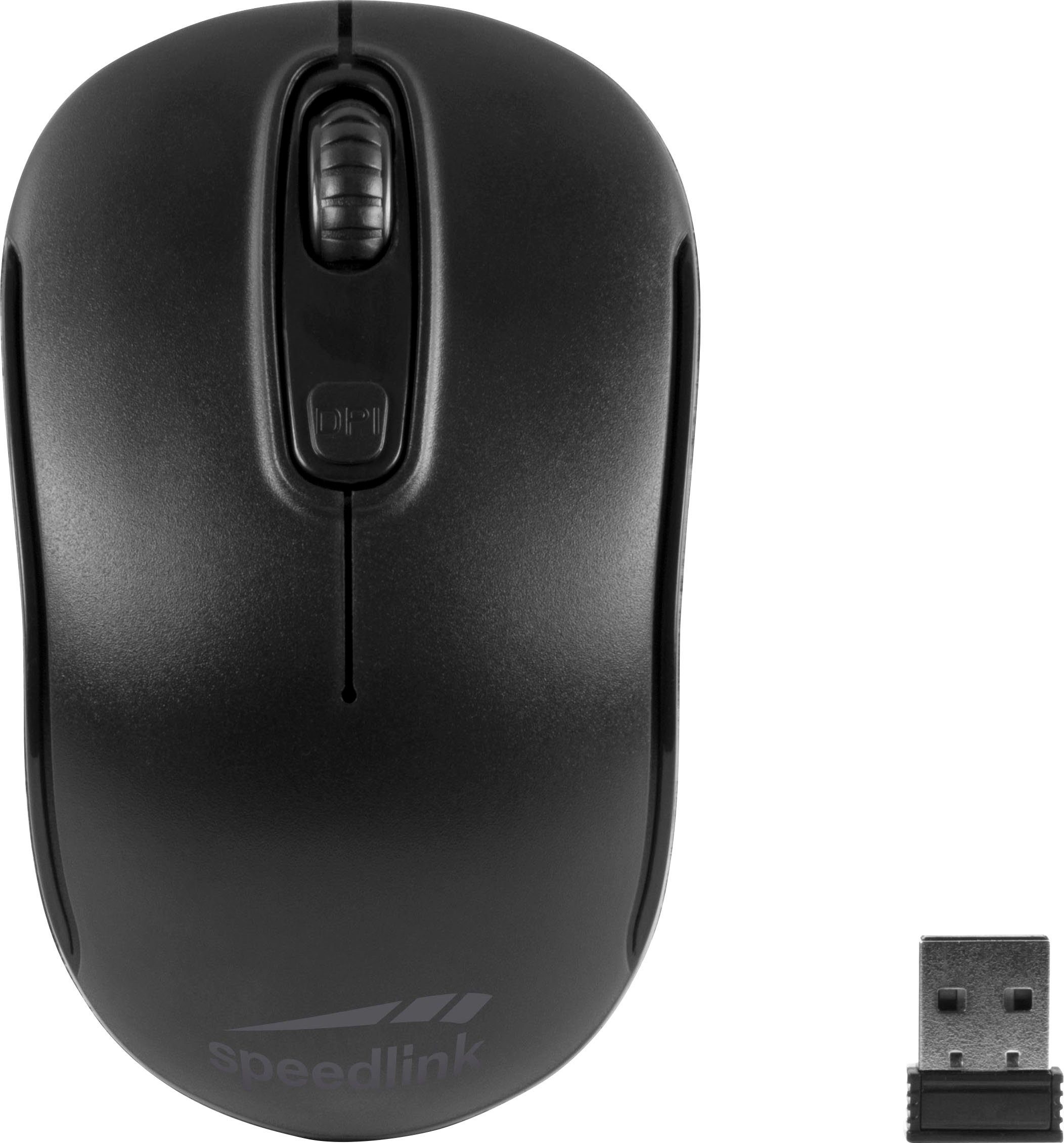 Speedlink CEPTICA Wireless Maus (kabellos, Für Links- und Rechtshänder),  Sensorauflösung