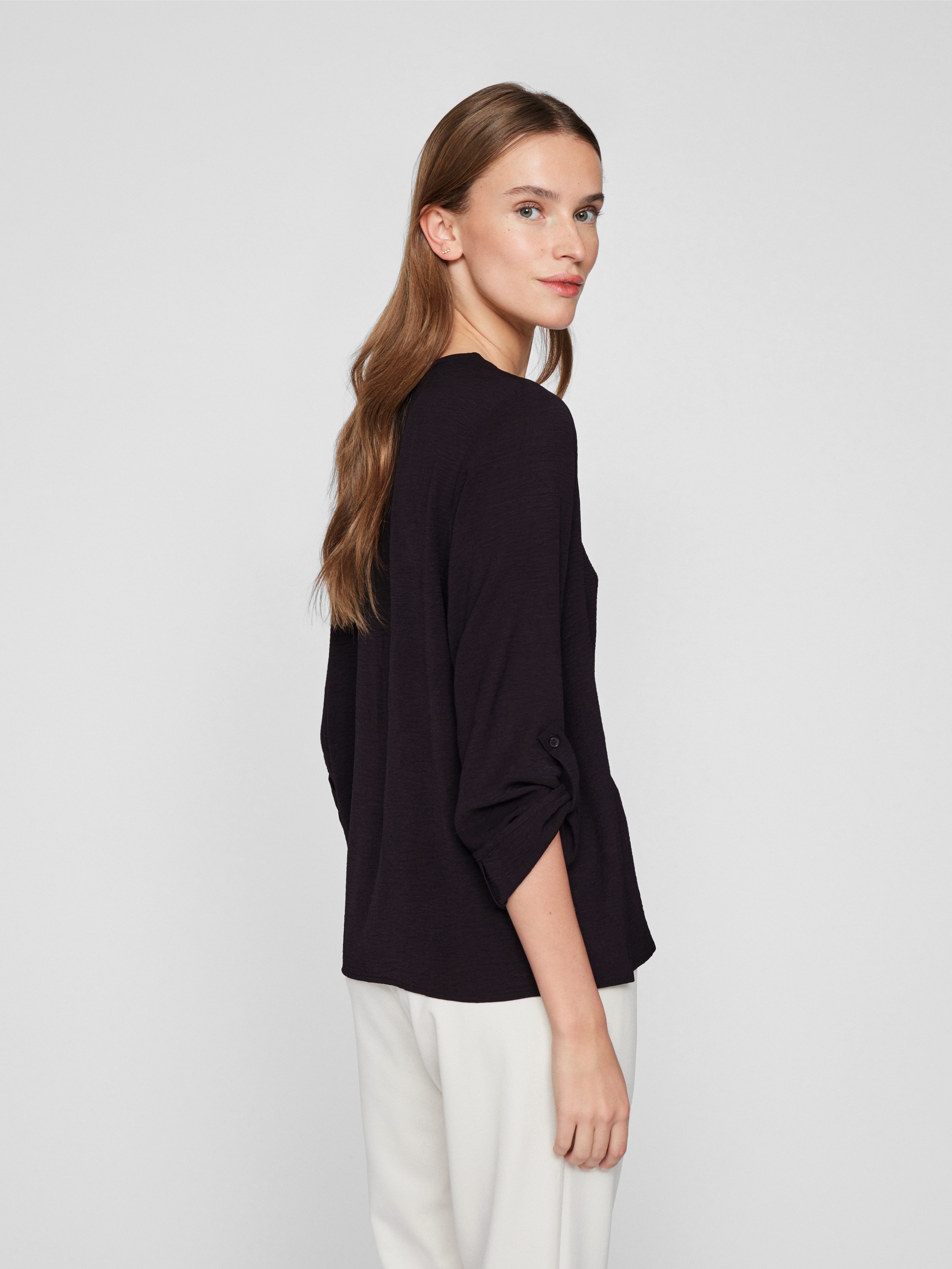 Vila Blusenshirt VIJOSA 3/4 V-NECK TOP - NOOS