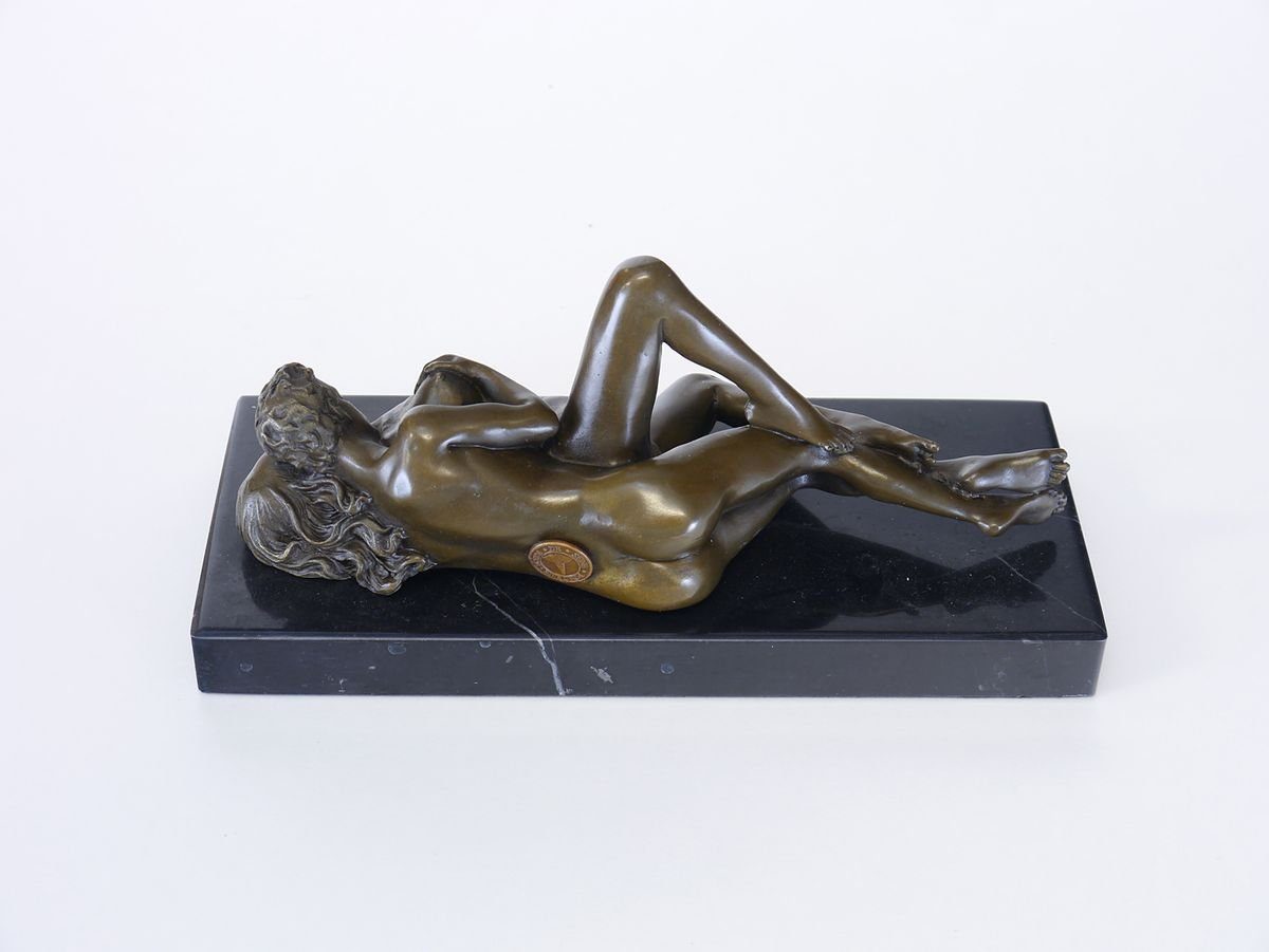 AFG Bronze erotisch Dekoobjekt Figur Liebespaar Bronzeskulptur