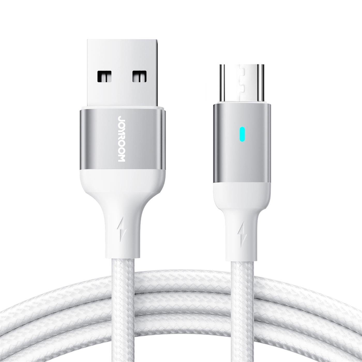 JOYROOM S-UM018A10 USB Daten & Ladekabel Smartphone-Kabel, micro USB, USB Typ A (120 cm), Hochwertiges Aufladekabel für Samsung, Huawei, Xiaomi uvm.