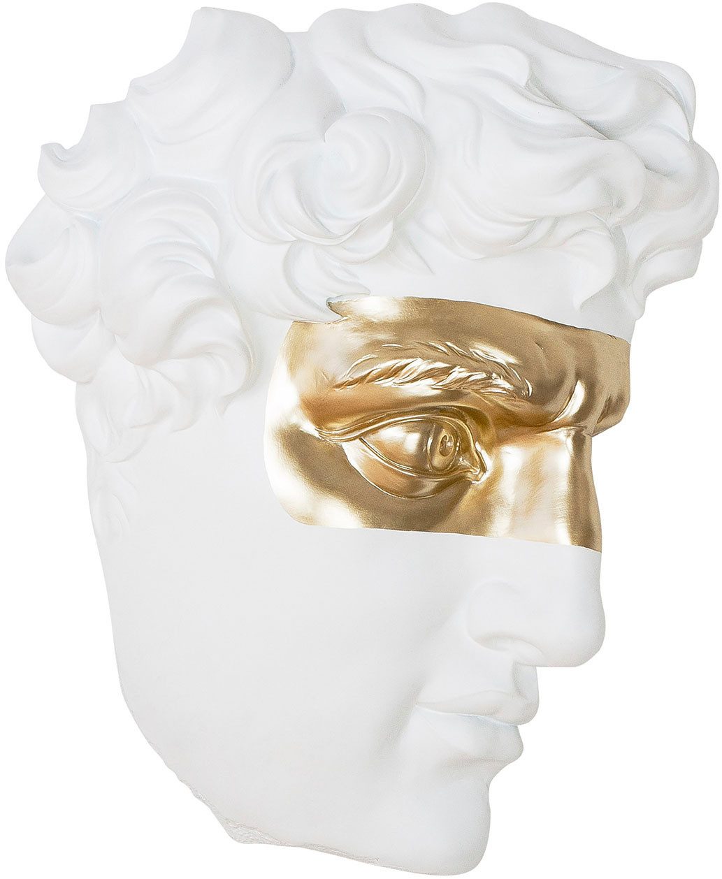 Casablanca by Gilde Dekoobjekt Wandobjekt Mann Modern David weiß H. 50,5 cm (1 St)