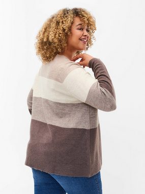 Zizzi Strickpullover MOLIVIA (1-tlg) Plain/ohne Details