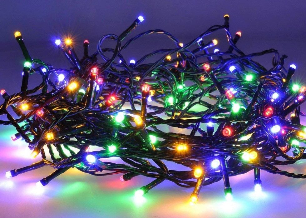 LED-Lichterkette Weihnachtsbeleuchtung bunt 2x 100er oder 2x 200er