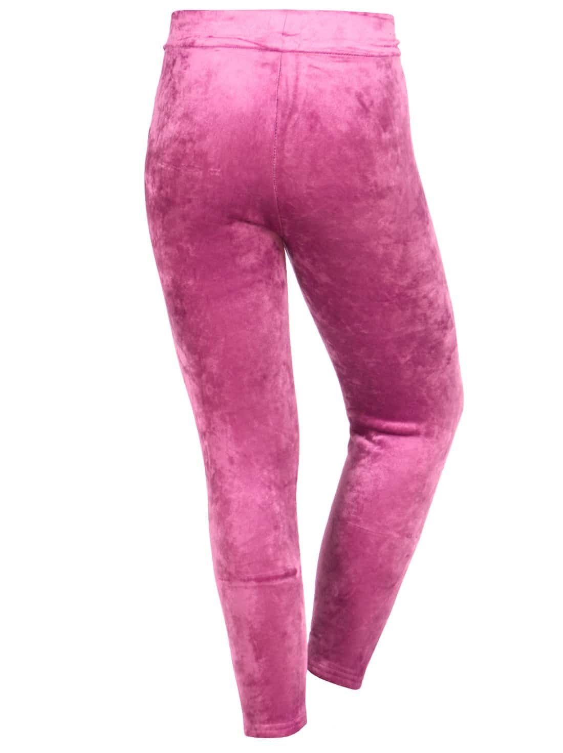 30520 Nicki KMISSO Bund Thermo Leggings Leggings (1-tlg) elastischem Rosa Mädchen mit Herzchen Hose