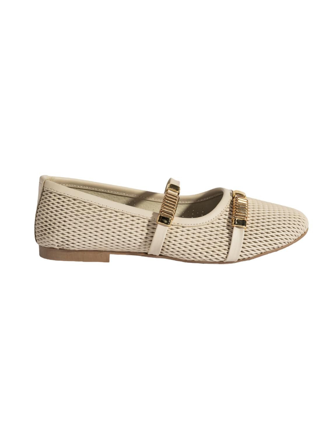 Desa Damen-Ballerinas – Obermaterial und Futter aus Leder, flacher Absatz, Ballettschuh