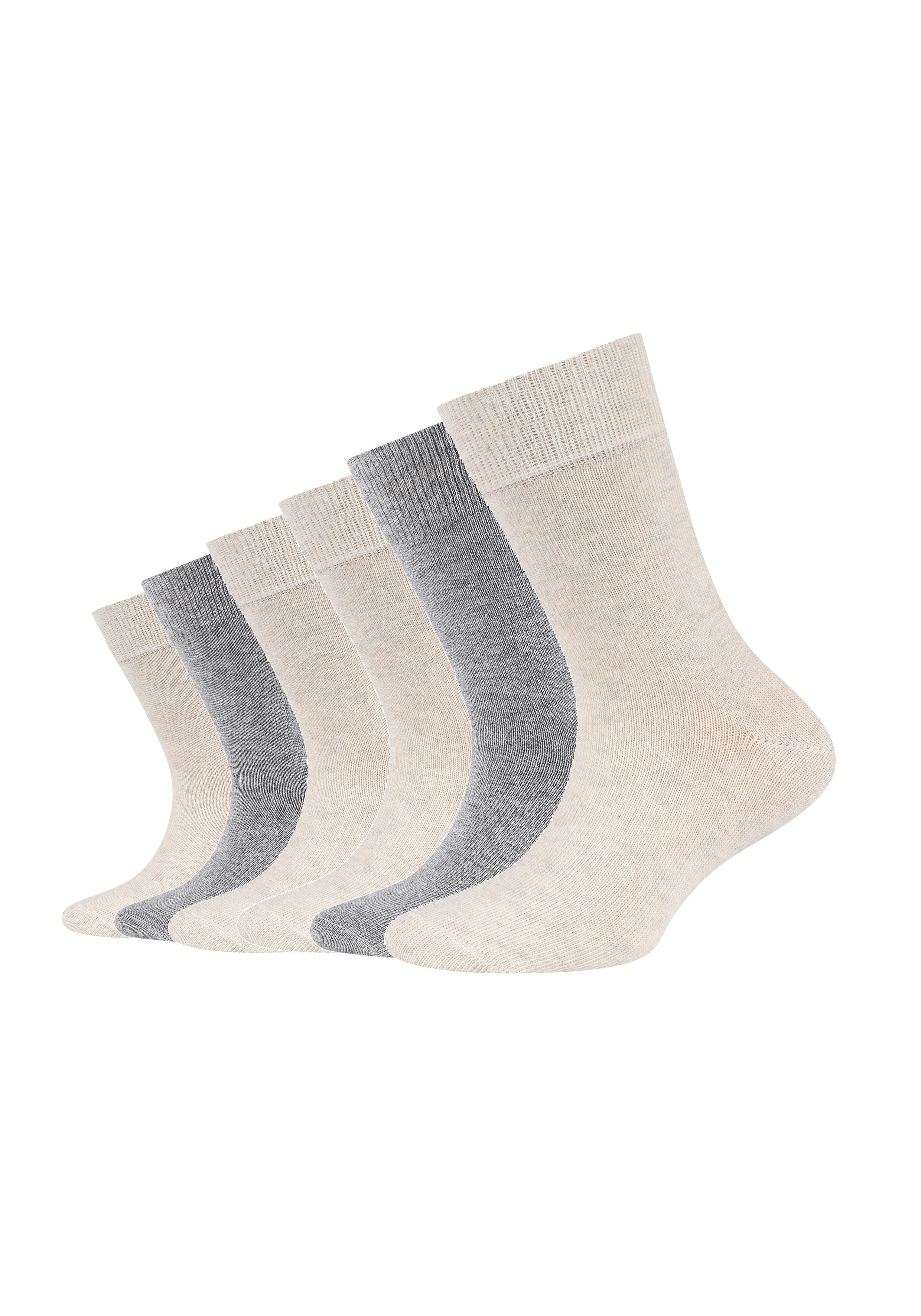 Camano Socken ca-soft (6 Paar) mit Komfortbund und gepolsterten Zehen-/Fersenbereich