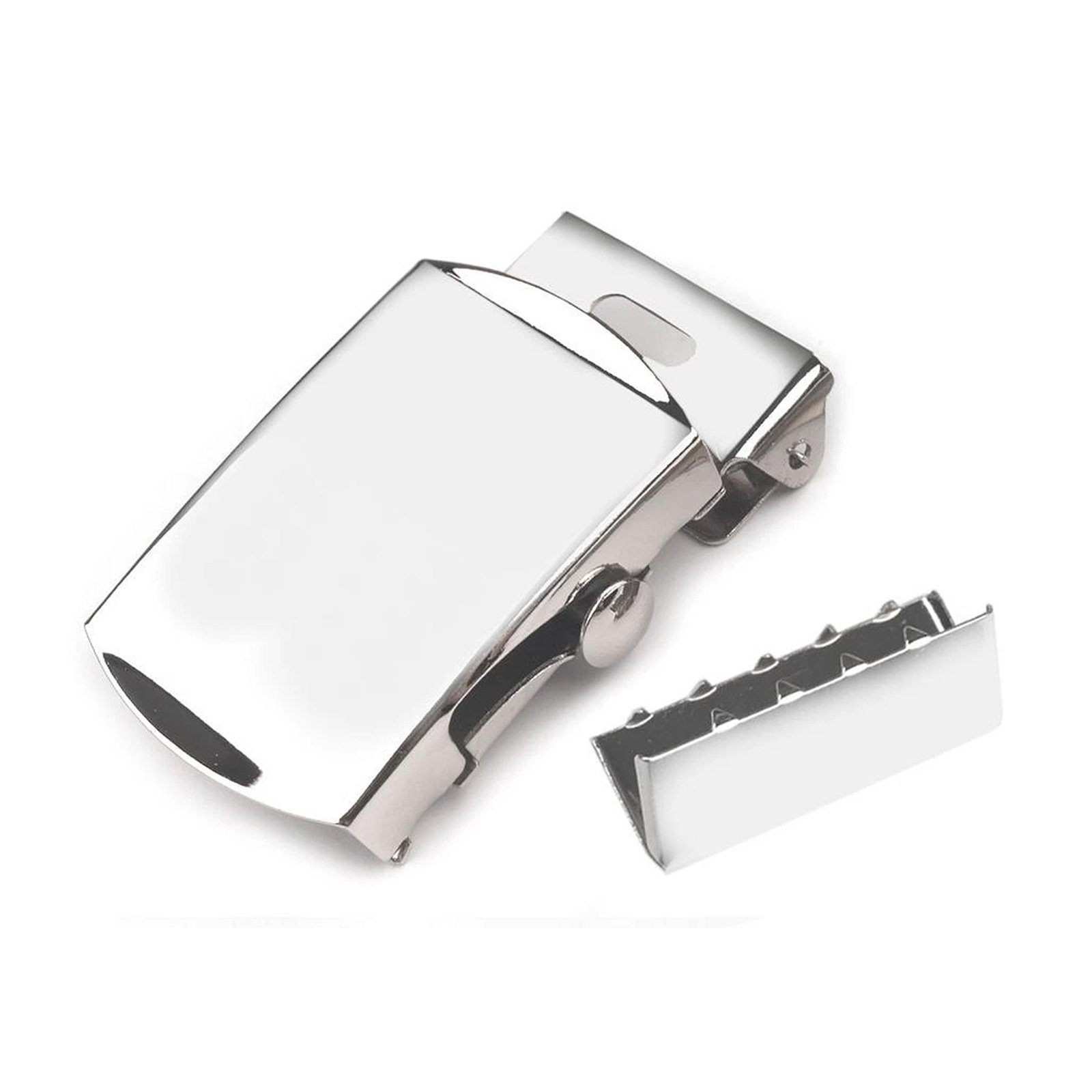 maDDma 1 Gürtelschnalle aus Metall mit Endstück Koppelschließe Gurtstecker (Einzeln, 1-tlg), 30mm