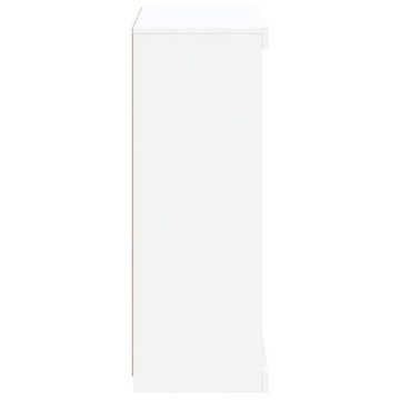 vidaXL Sideboard Sideboard mit LED-Leuchten Weiß 60,5x37x100 cm (1 St)