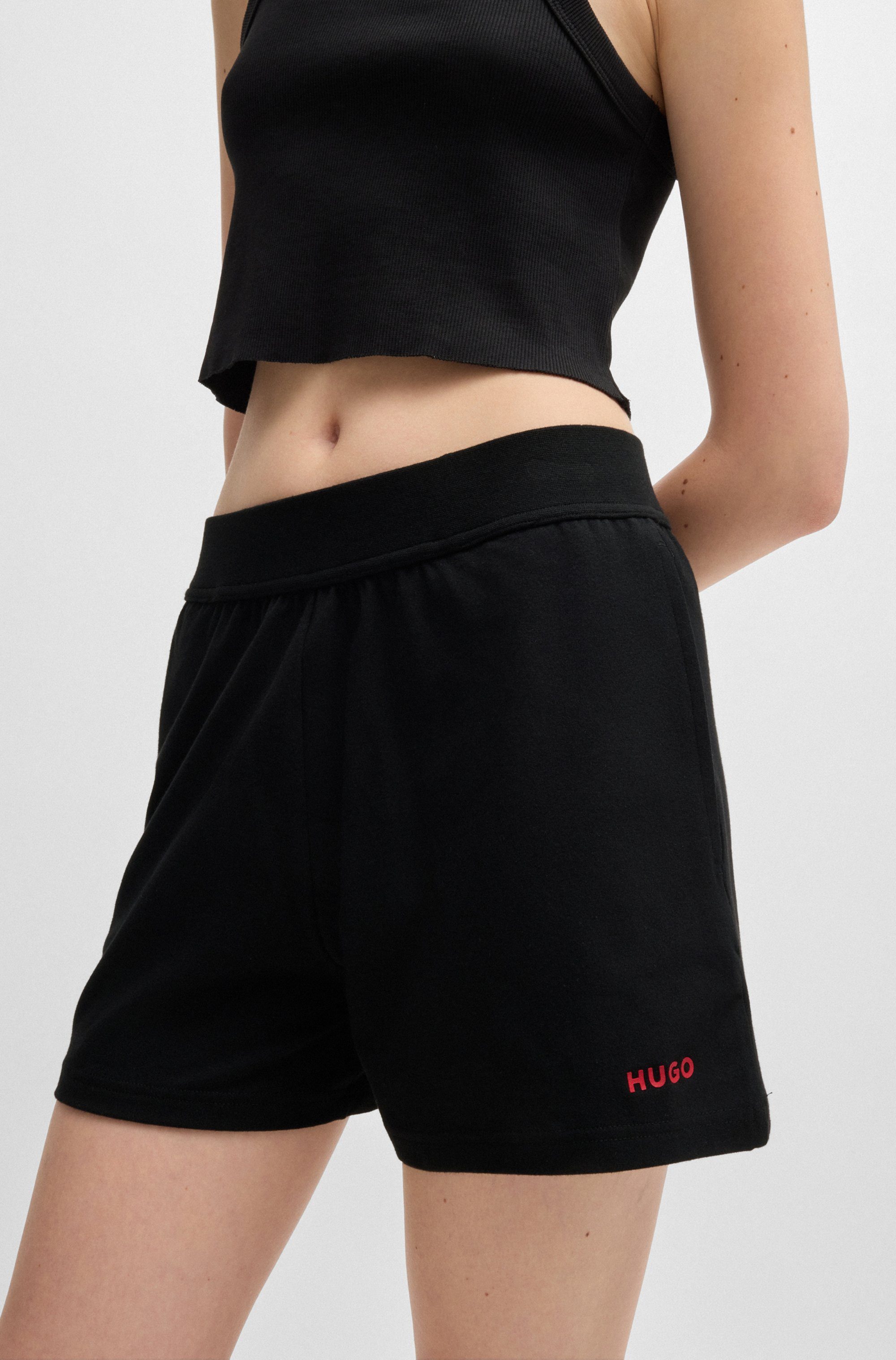 HUGO Shorts SHUFFLE_SHORTS (Packung) mit Logoschriftzug günstig online kaufen