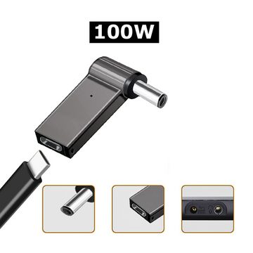 Bolwins N22 USB-C zu DC mit PD Kabel Adapter passend für HP Stecker 7,4*5,0mm Laptop-Adapter