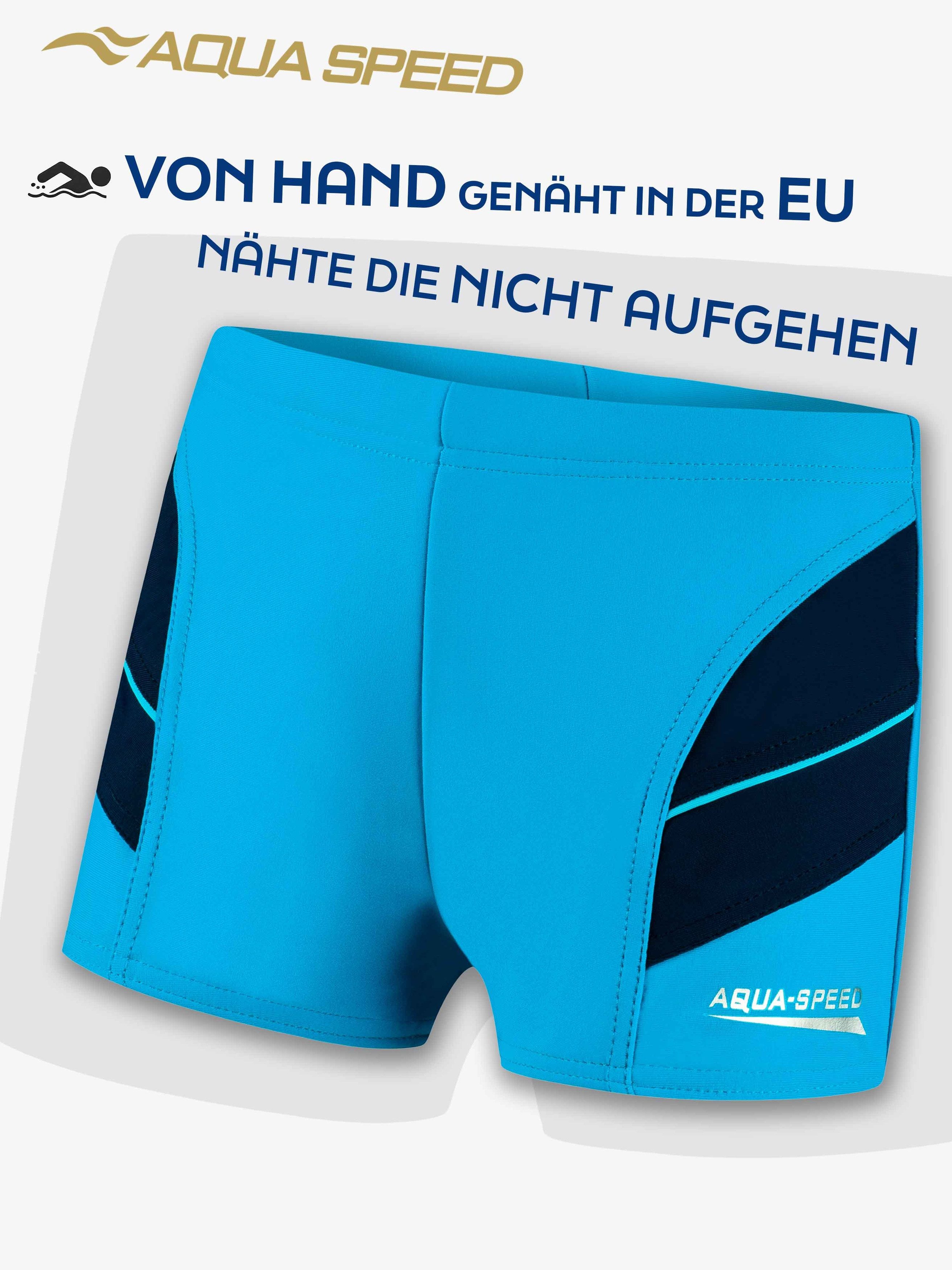 Aqua Speed Badehose Bequeme Badeshorts 104 cm Weiches Material & perfekter Sitz (Robuste Badehose mit verstärkten Nähten für hohe Belastbarkeit) Formstabil auch bei häufigem Tragen – kein Ausleiern
