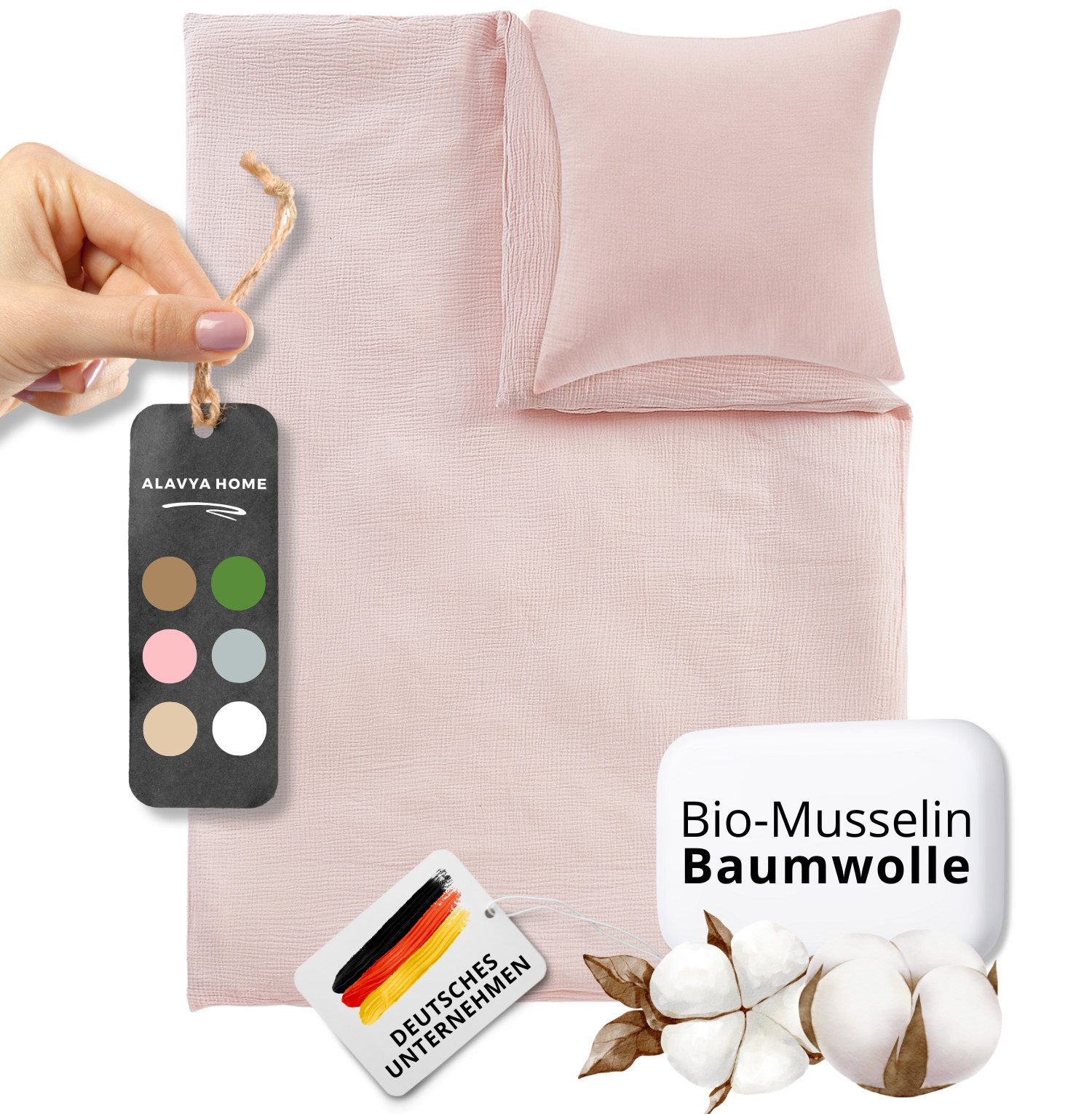 Alavya Home® Babybettwäsche 2-teiliges Bettwäsche - günstig online kaufen