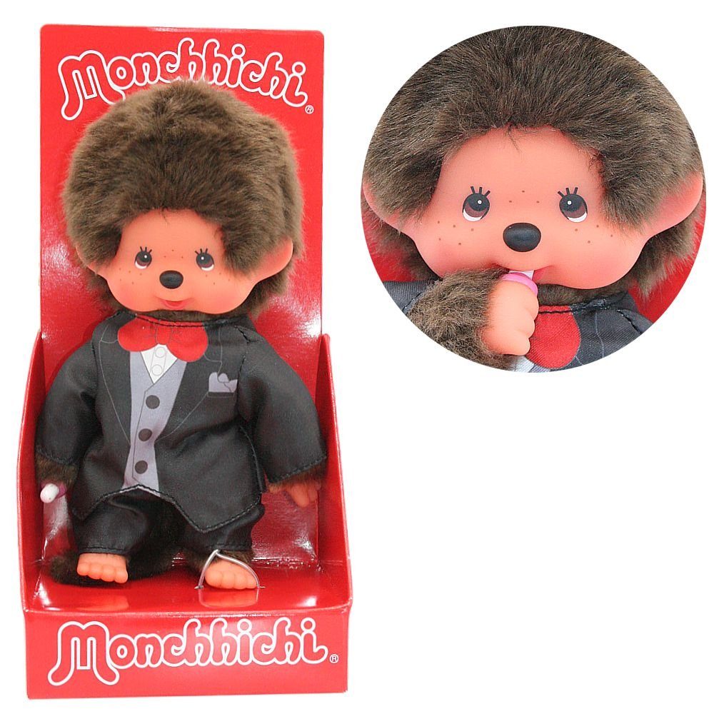 Monchhichi Plüschfigur Bräutigam Junge 20 cm Monchhichi Puppe im Anzug Hoch günstig online kaufen
