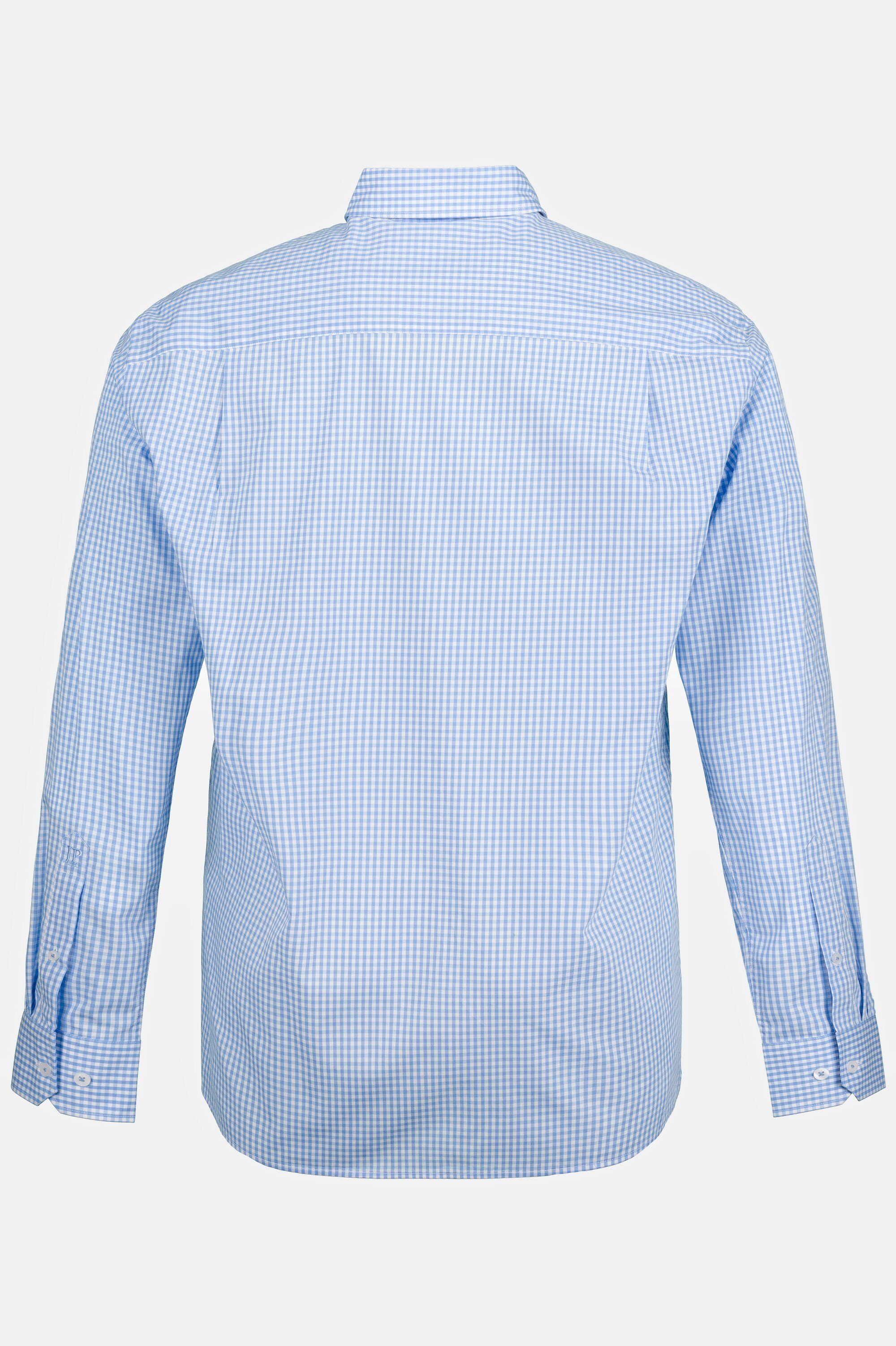 Herren Hemden JP1880 Langarmhemd Karohemd Langarm Buttondown-Kragen Comfort Fit