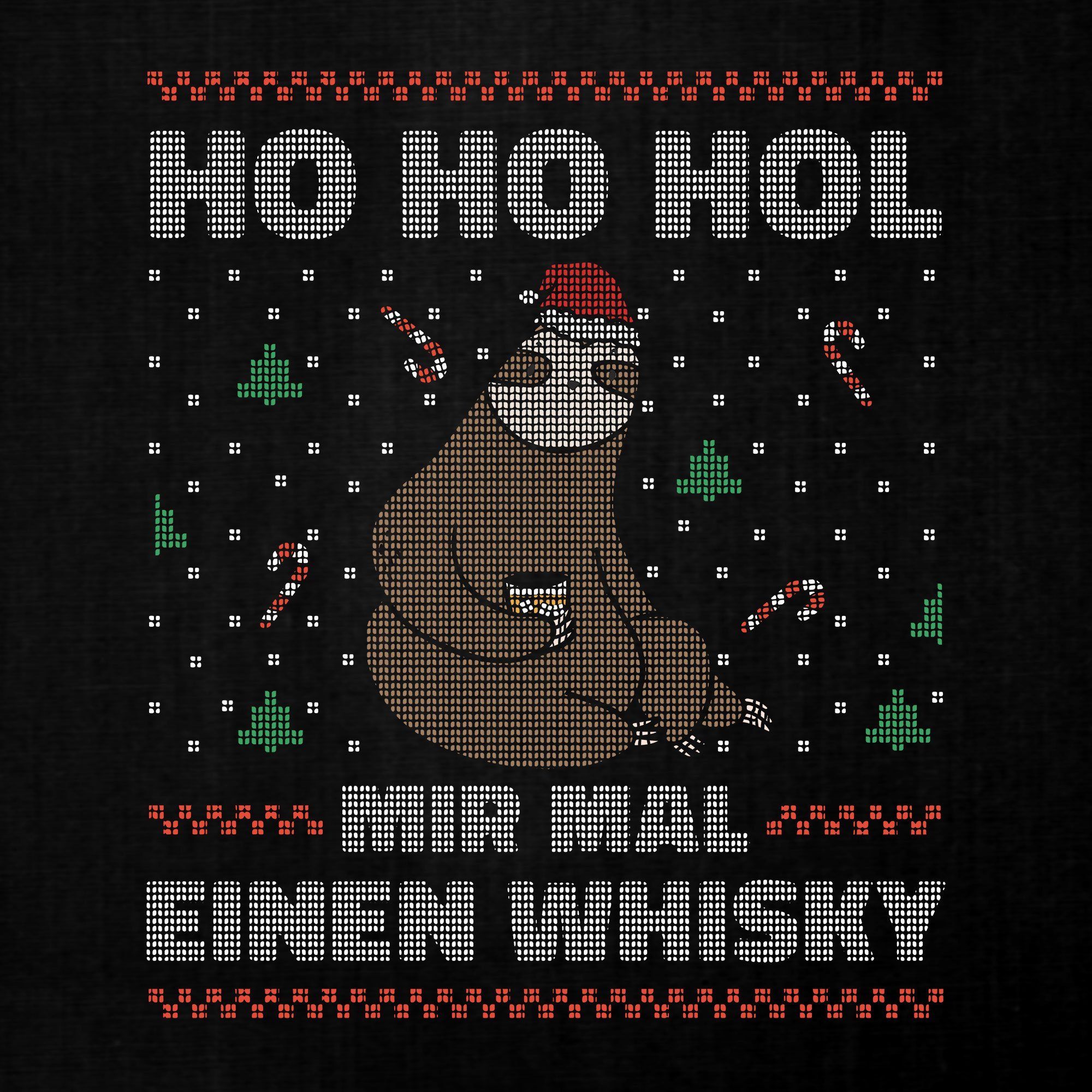Ein Mir Ho Christmas Hol Whisky Mal Ho Formatee (1-tlg) Quattro Kinder Ugly Sweatshirt Pullover Faultier