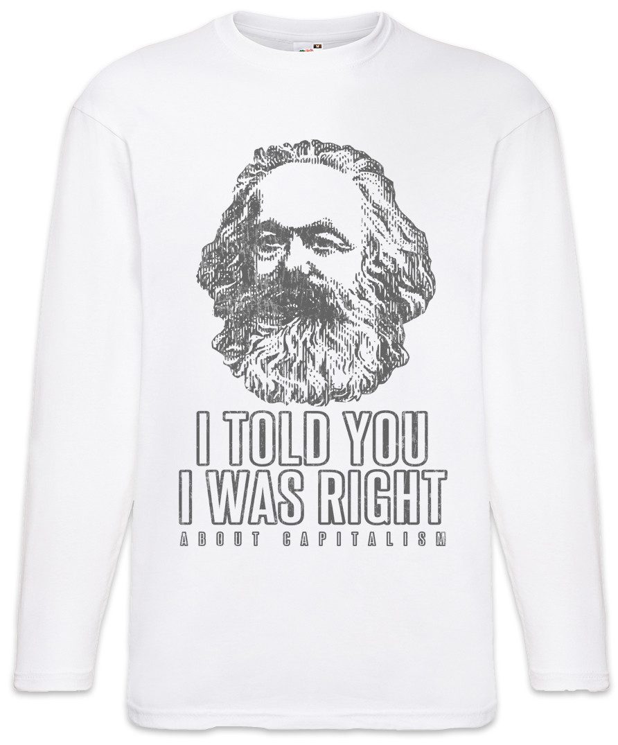 Langarmshirt I Told You I Was Right Langarm T-Shirt About Capitalism Kommunismus