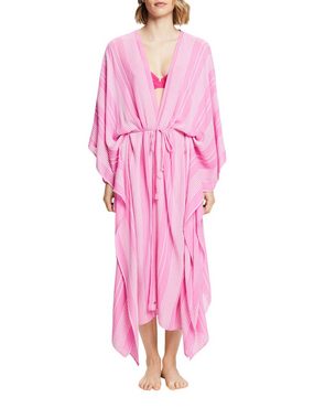 Esprit Strickponcho Strukturierter Kaftan mit Gürtel