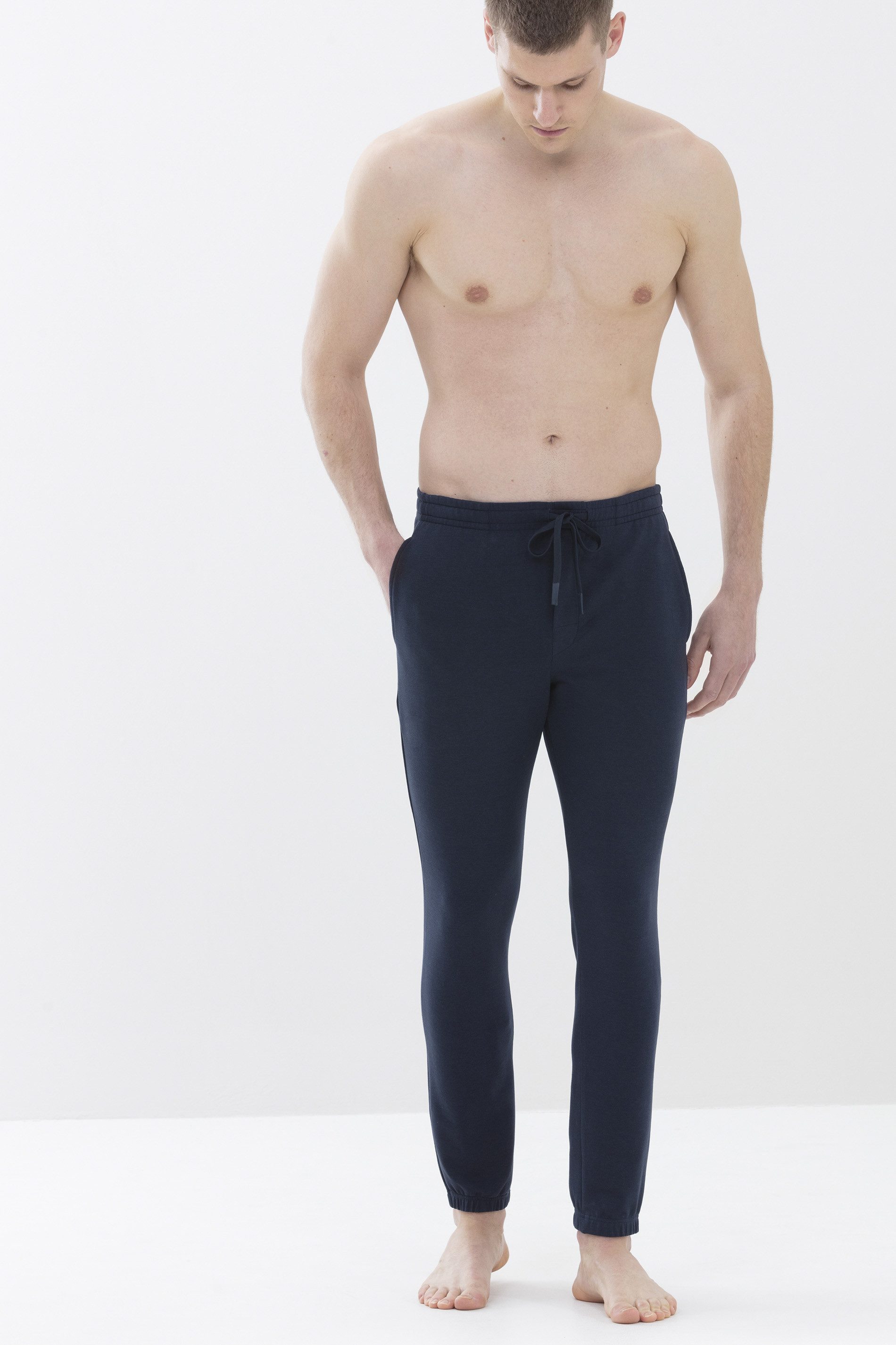 Mey Schlafhose Mey Herren Hose lang Serie Enjoy Colour uni Hosen (1-tlg)