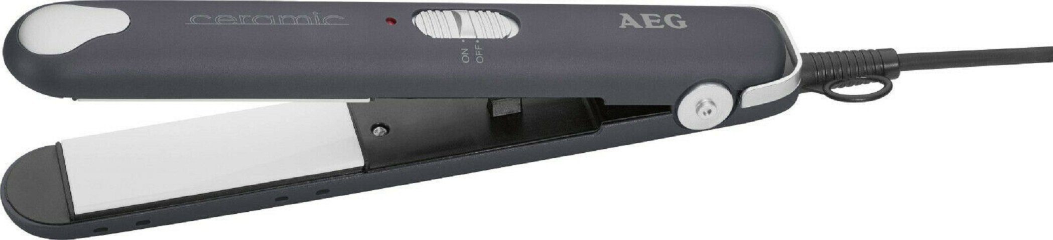 AEG Glätteisen 520780 -Haarglätter Glätteisen Keramikplatten schwarz