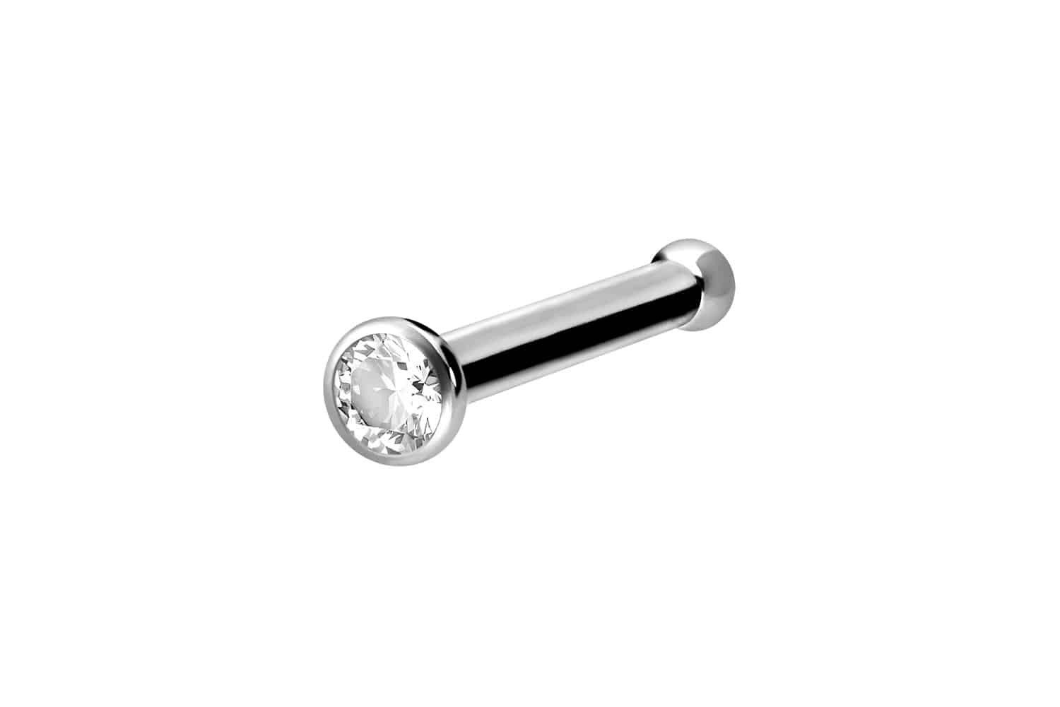 PIERCINGLINE Nasenpiercing Titan Nasenstecker Pin KRISTALL günstig online kaufen