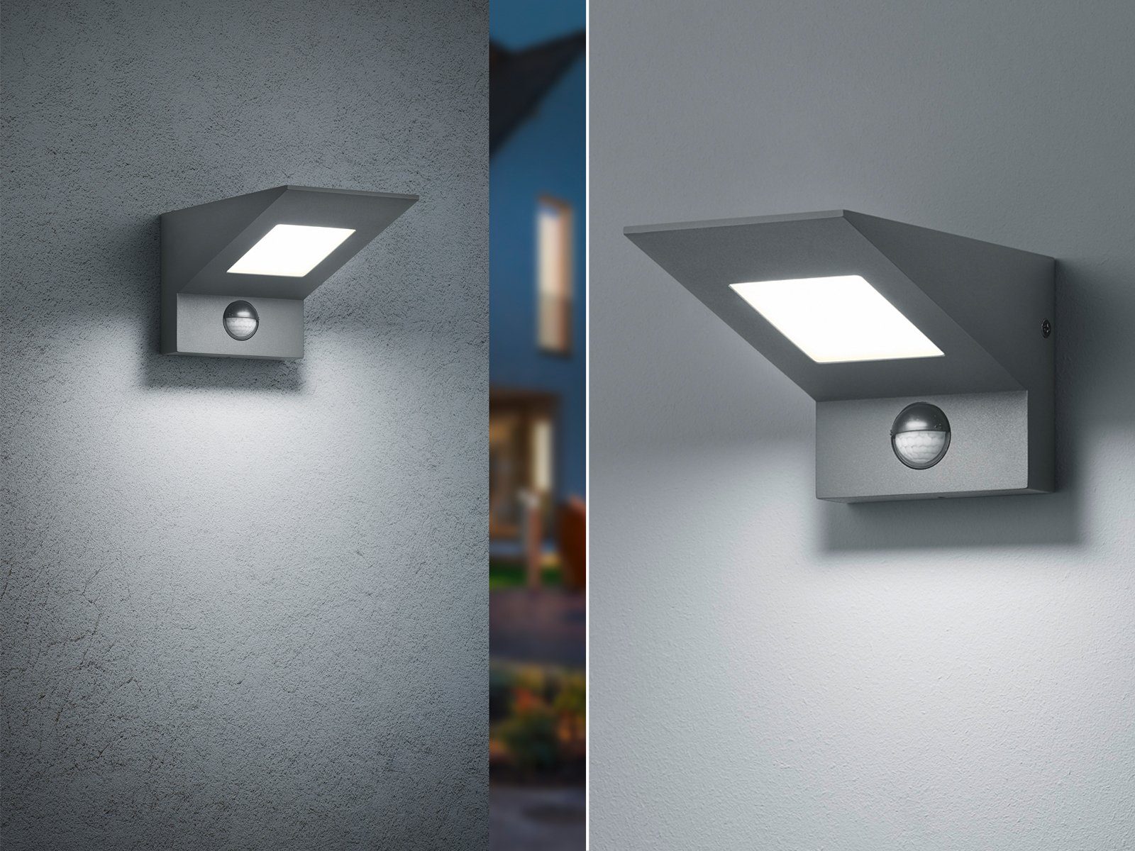 meineWunschleuchte LED AußenWandleuchte, 2er Set FassadenBeleuchtung