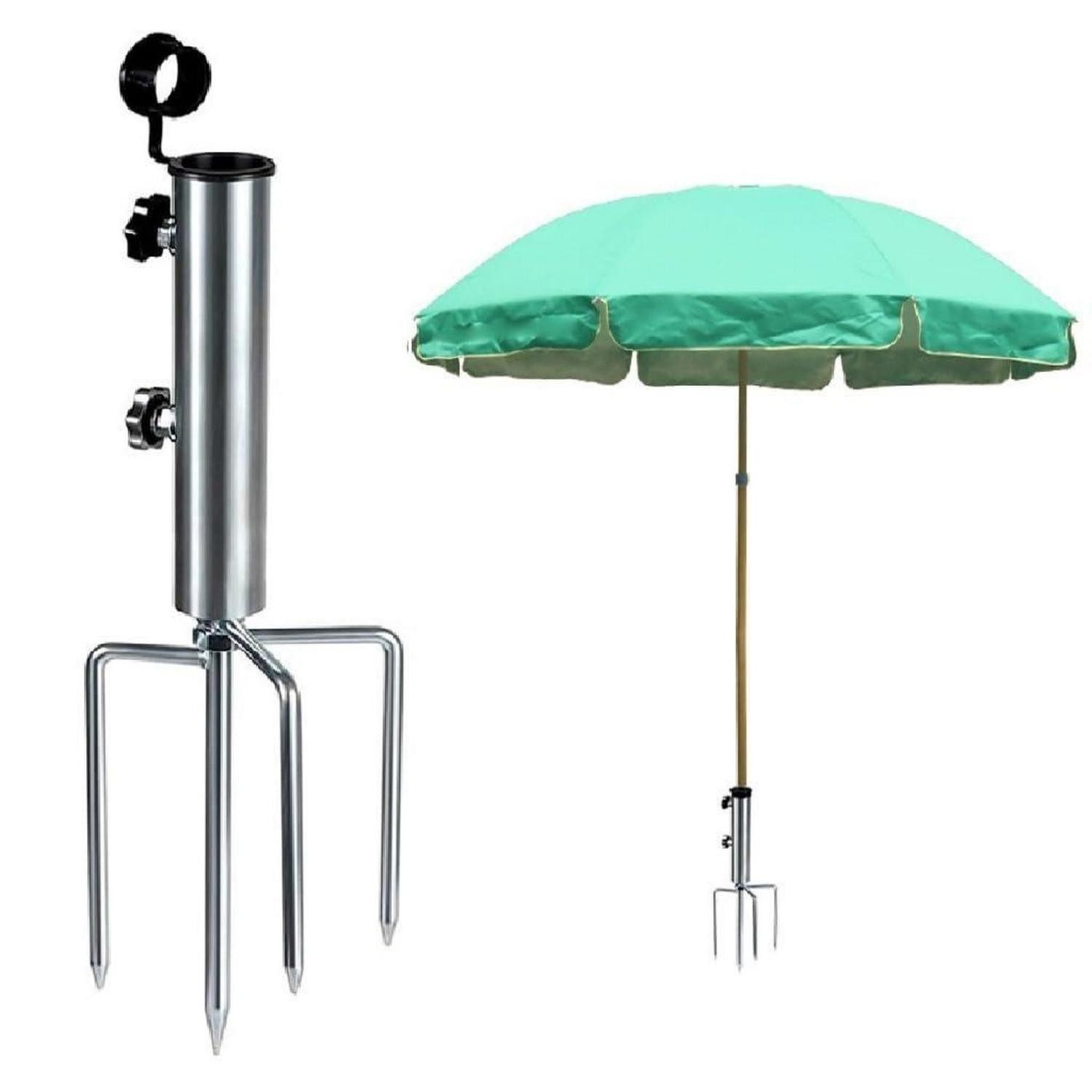 LuxusKollektion Schirmständer Rasendorn Sonnenschirmhalter abnehmbar Eisen (1 St)