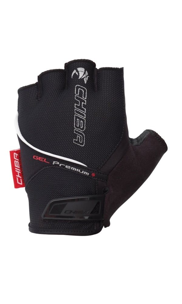 Fahrradhandschuhe Gel Premium schwarz