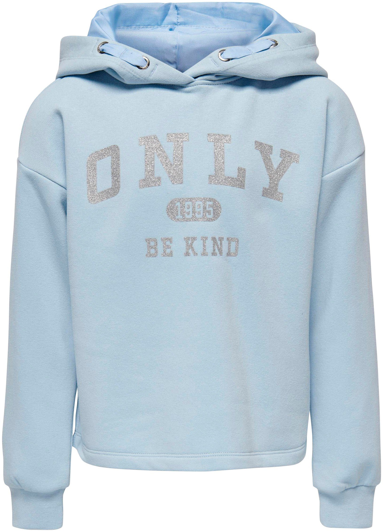 L/S HOOD Cashmere KOGWENDY SWT CP KIDS ONLY Blue Kapuzensweatshirt LOGO