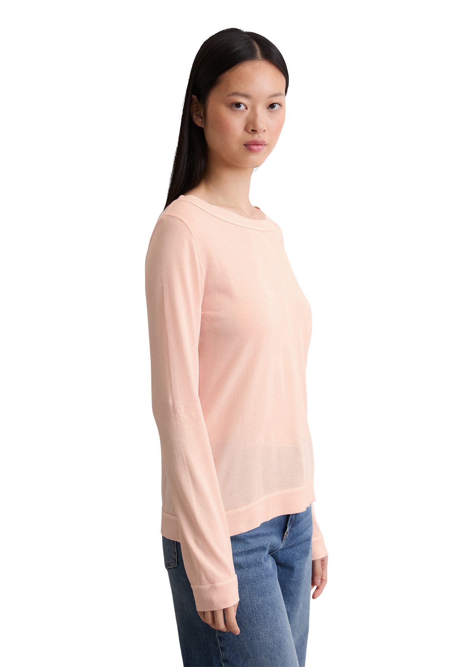 Marc O'Polo Langarmshirt aus Organic Cotton günstig online kaufen