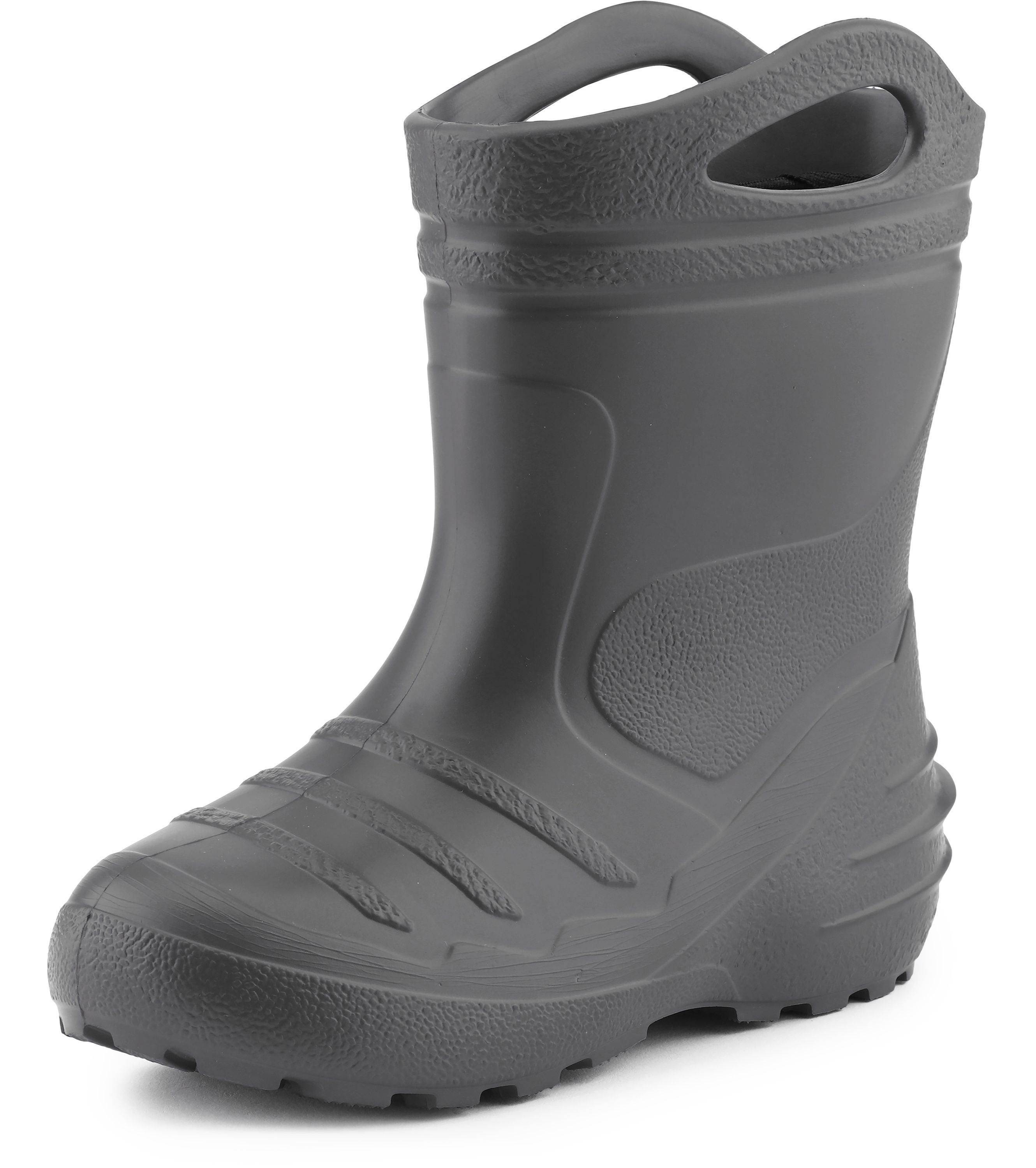 federleichte Regenschuhe Kinder mit Griffen KL051 Gummistiefel
