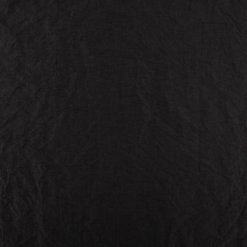 SCHÖNER LEBEN. Stoff Taftstoff Crushed Bekleidungsstoff einfarbig schwarz 1,40m Breite, pflegeleicht