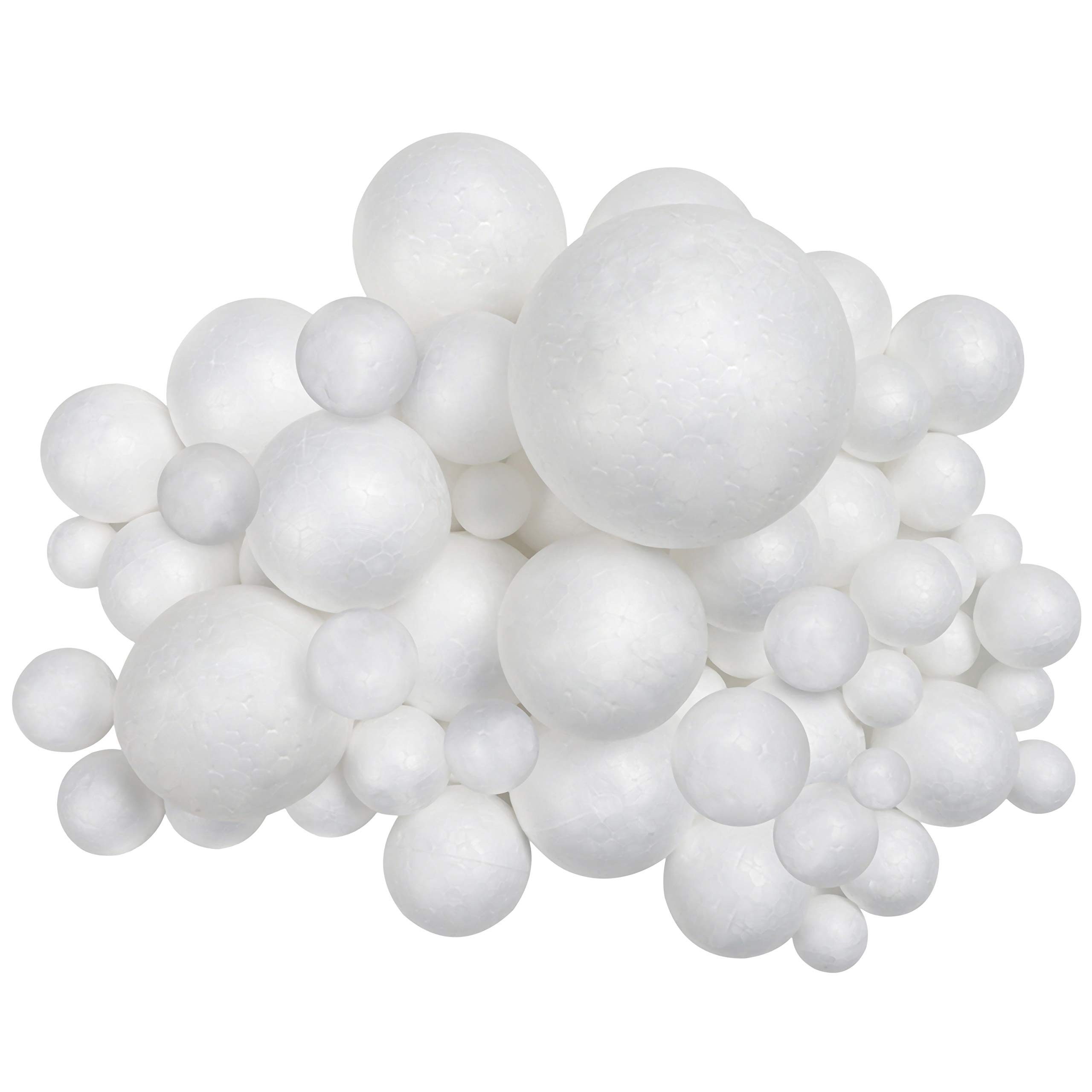 Streudeko Styroporkugeln in 6 Größen (88er-Pack)